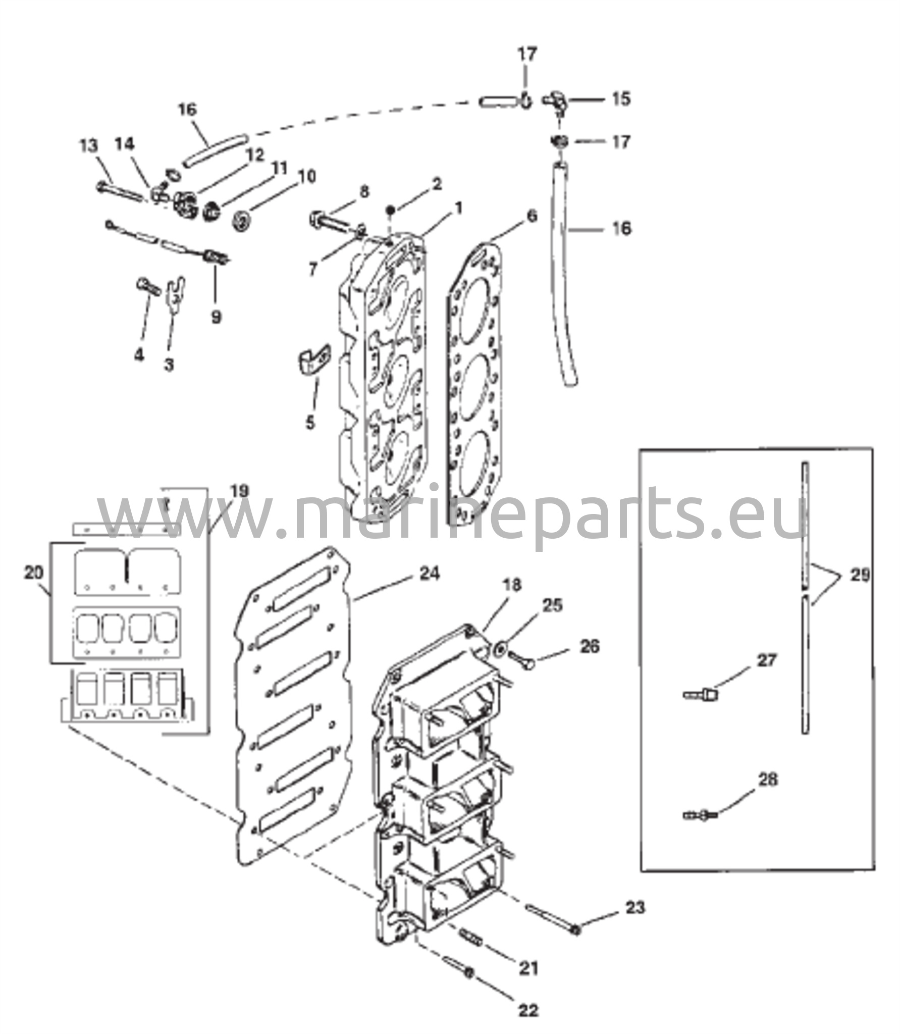 Reed Block and Cylinder Head 