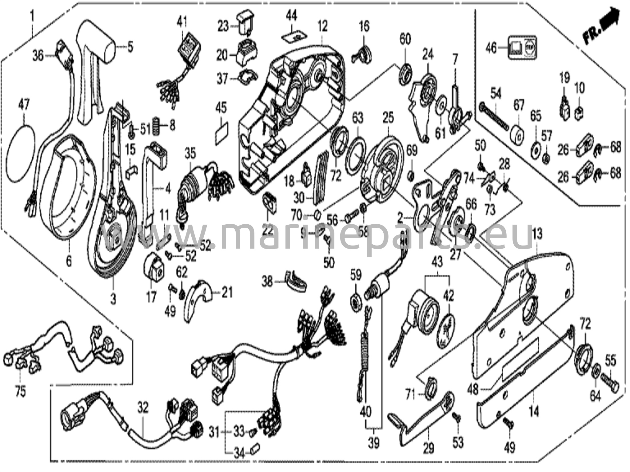 Fjärrkontroll (nhk mec) (handtagslock = krom)