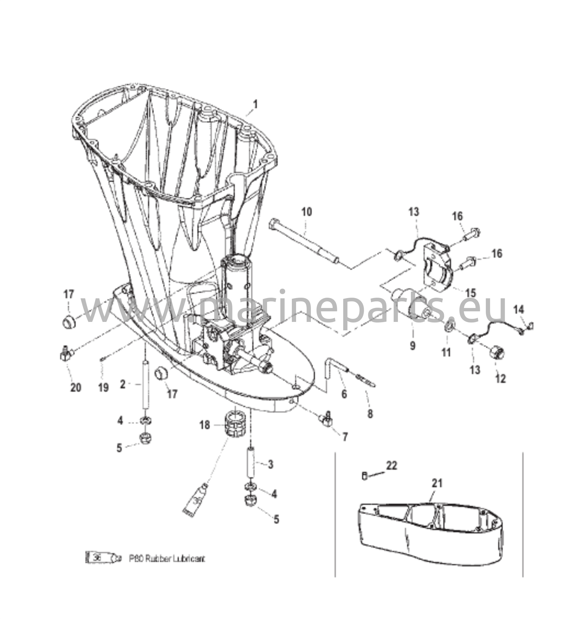 Voimansiirron akselikotelo