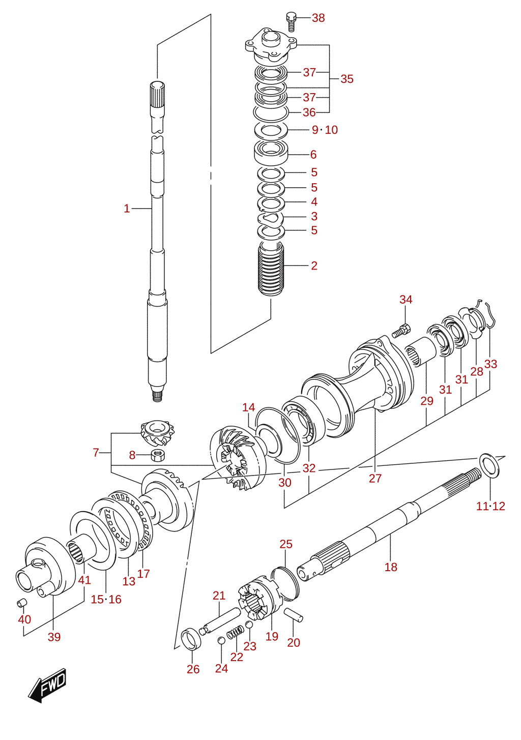 Transmission (DF115AT, DF140AT)
