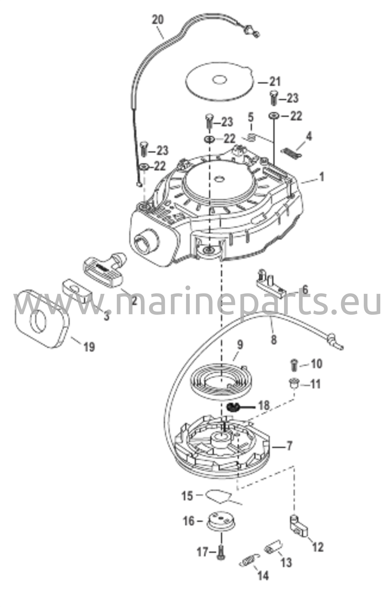 Käynnistimen vetolaite