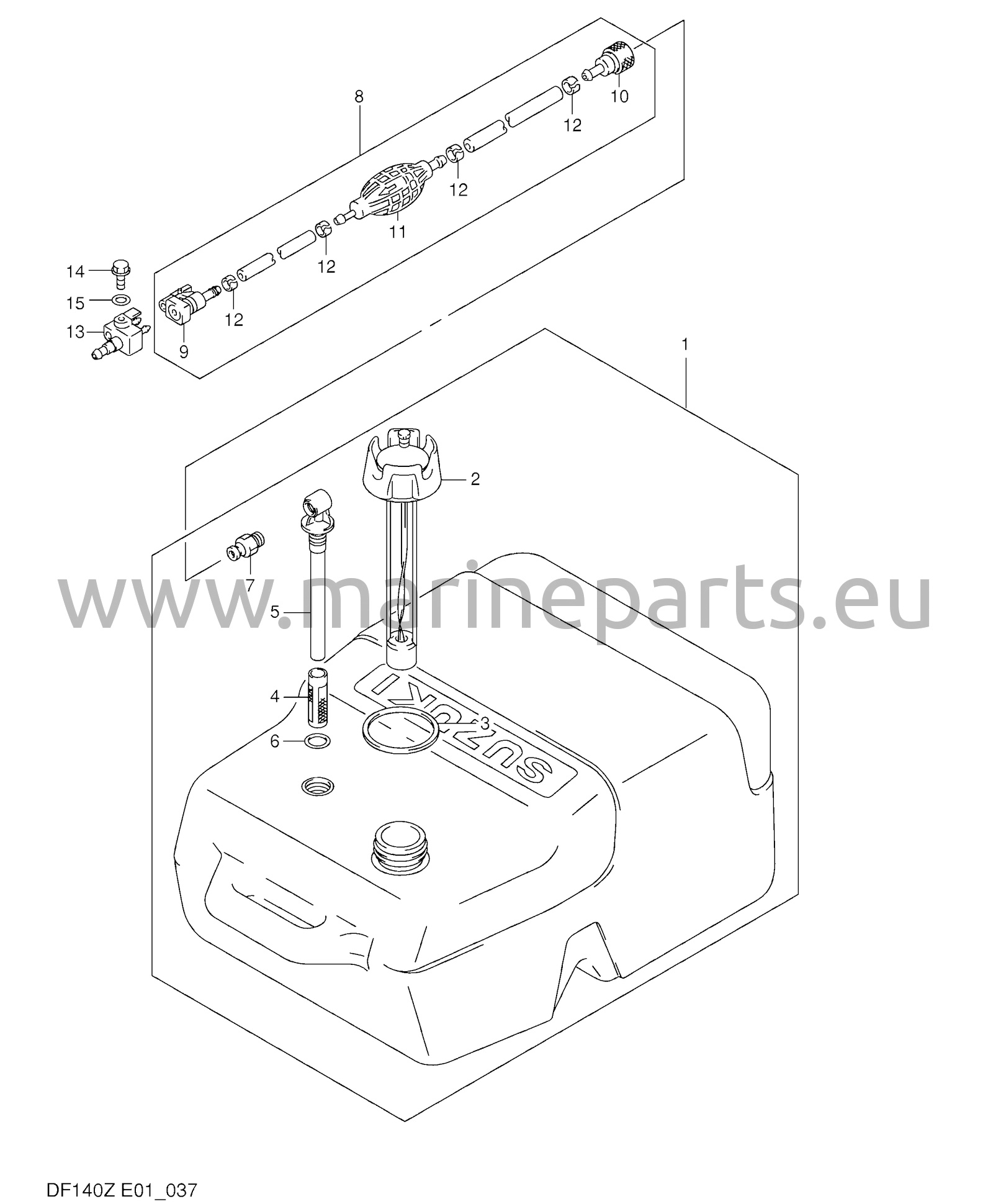 Fuel tank (plastic)