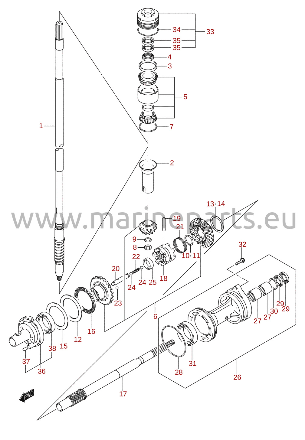 Transmission (DF225T, DF250T)