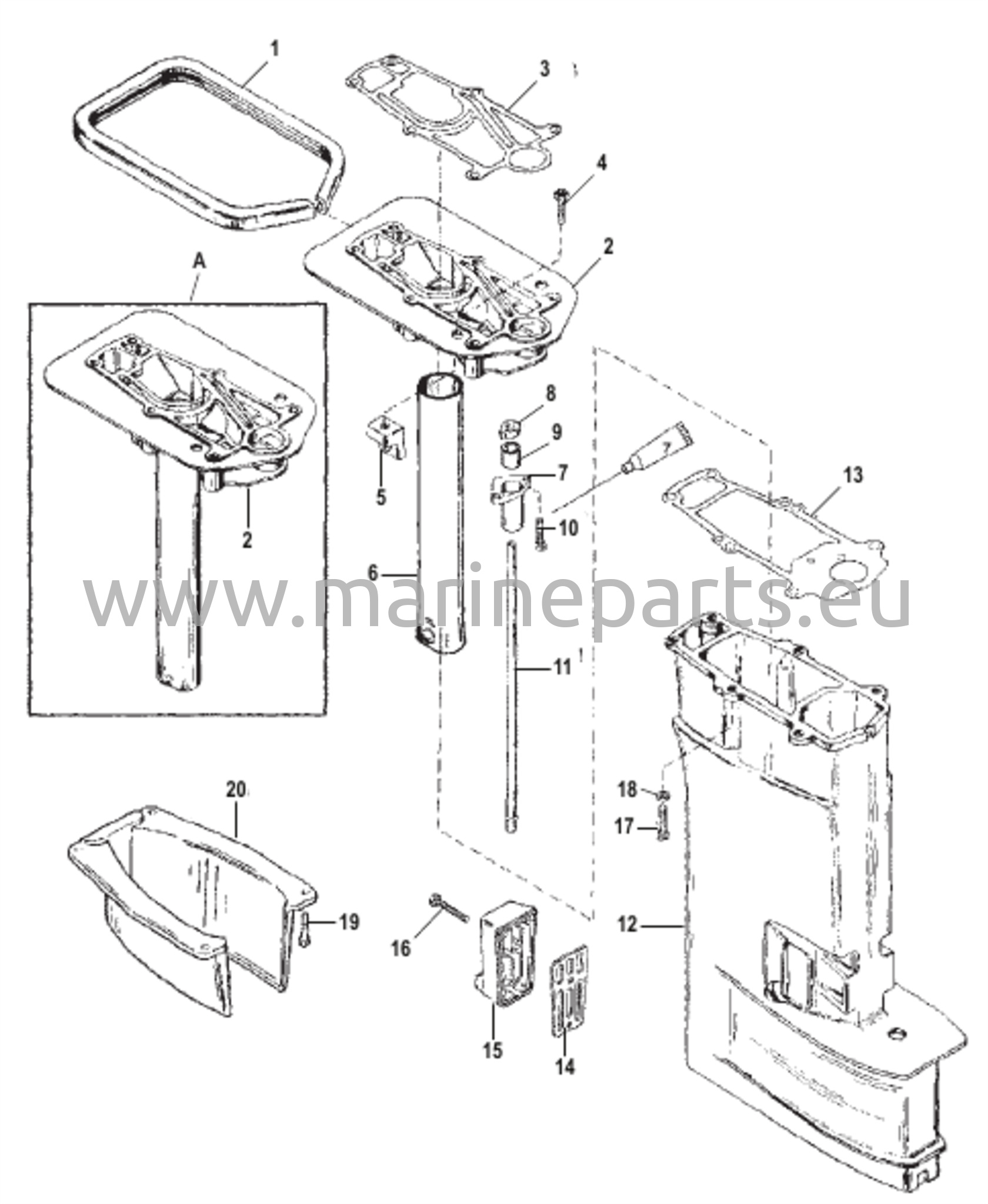 Voimansiirron akselinsuojuksen kokoonpano