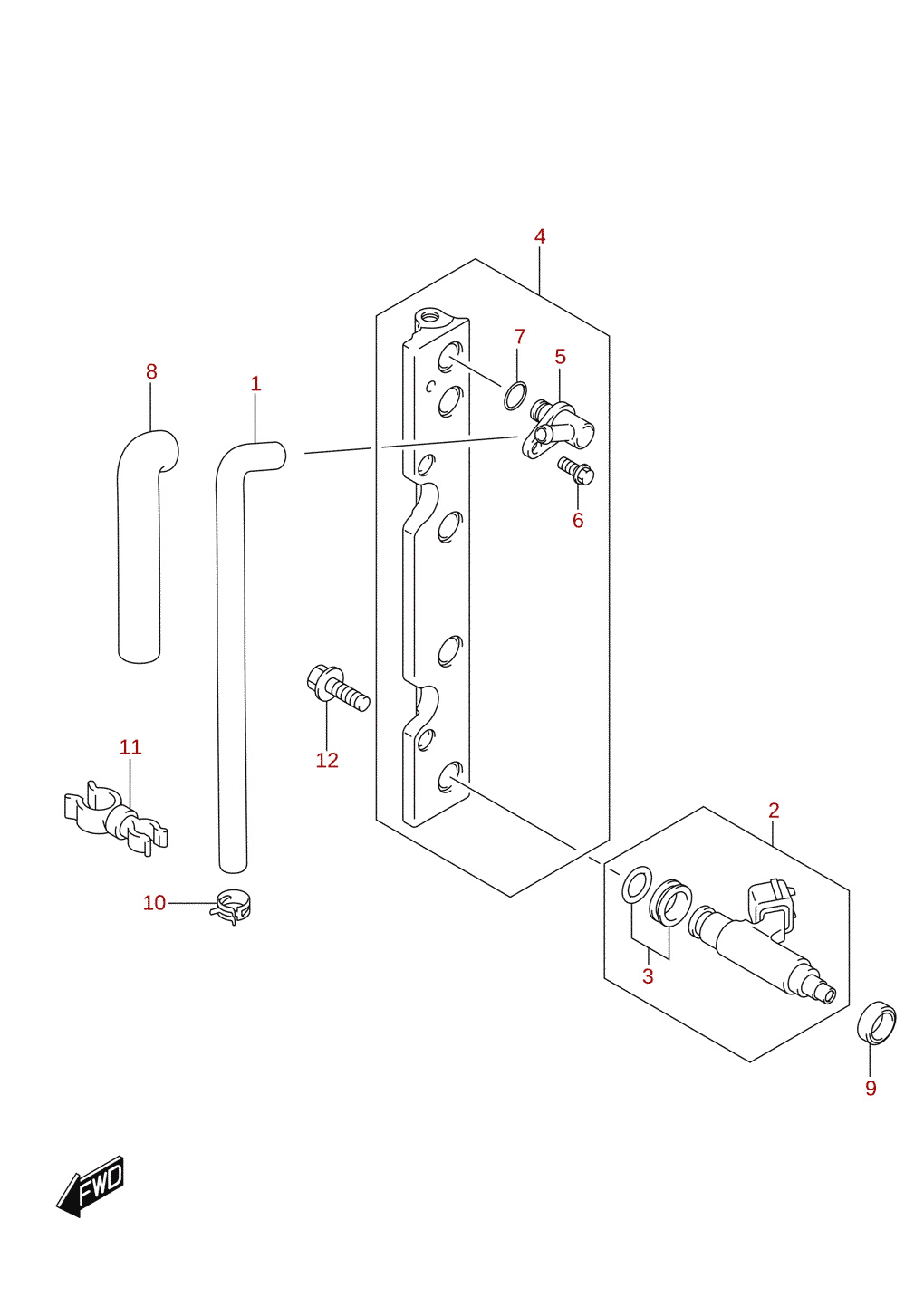 Fuel injector (DF80A)