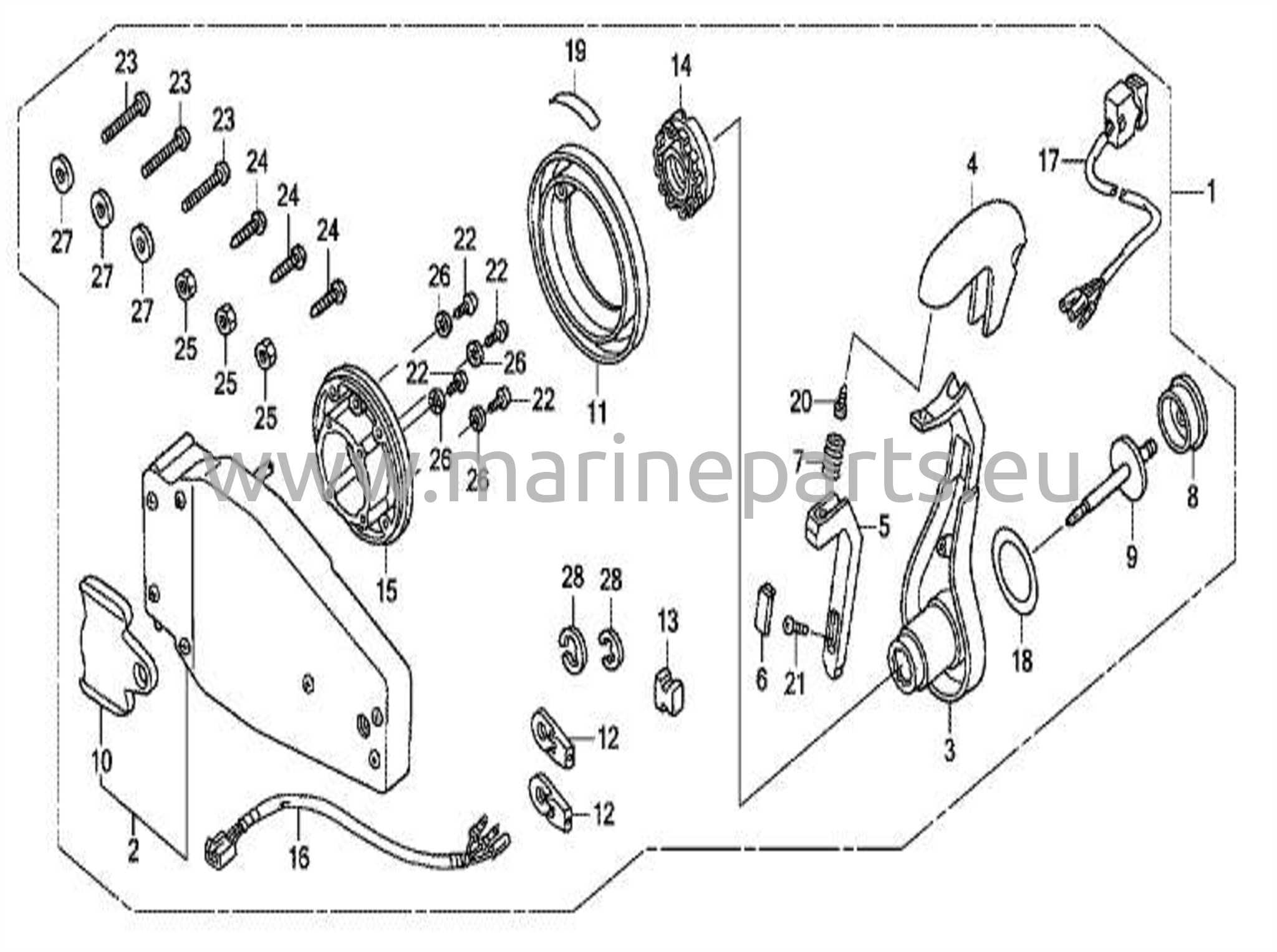 Fjärrkontroll (infälld typ) (vänster)