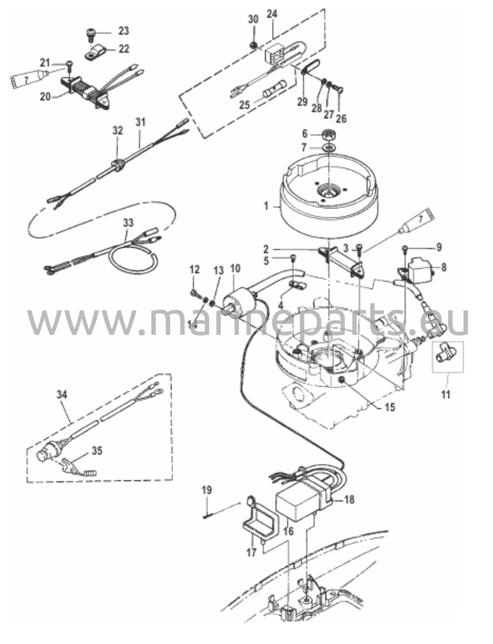 Magneton ja sytytyskomponentit