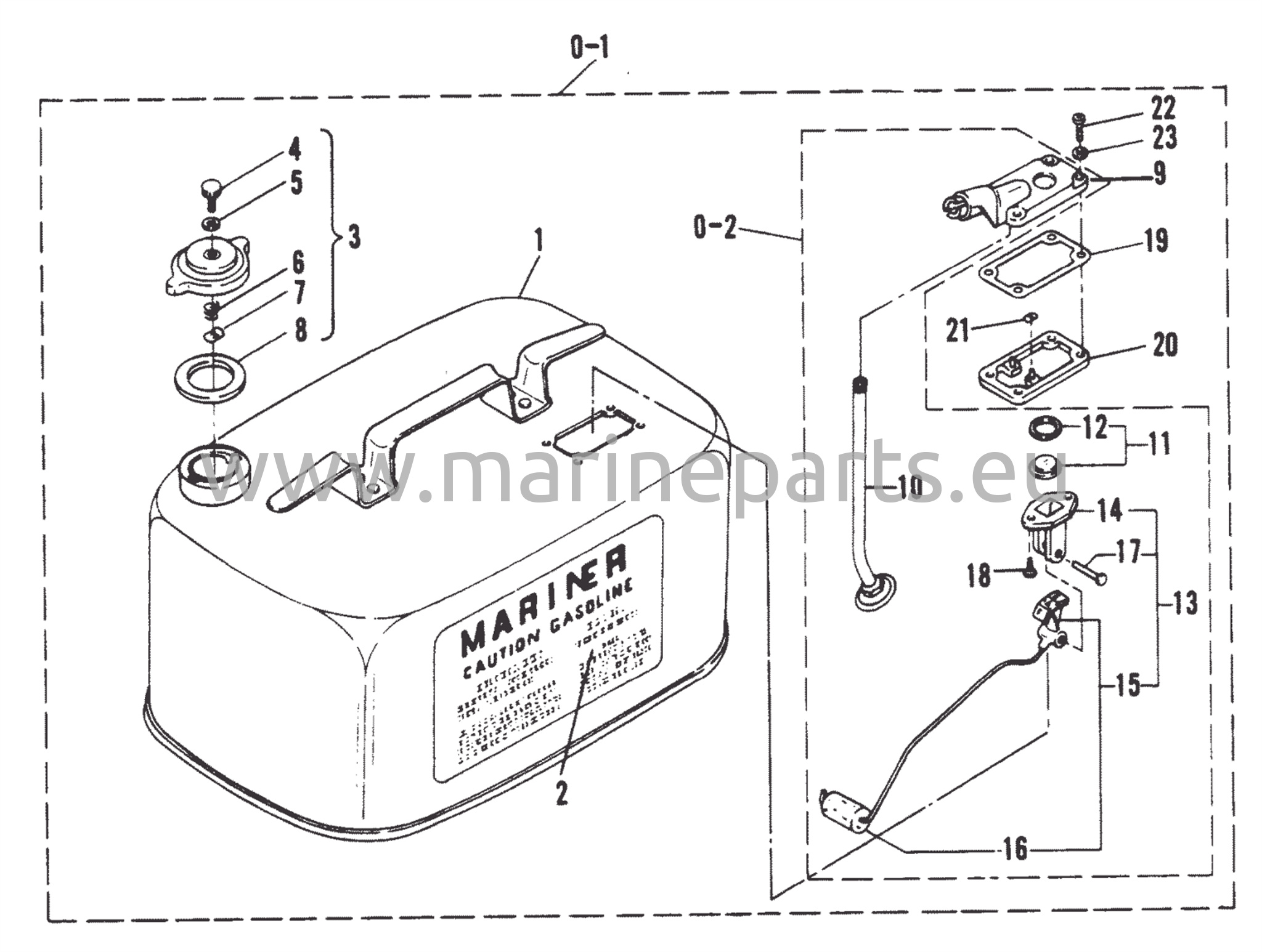 Fuel tank, external