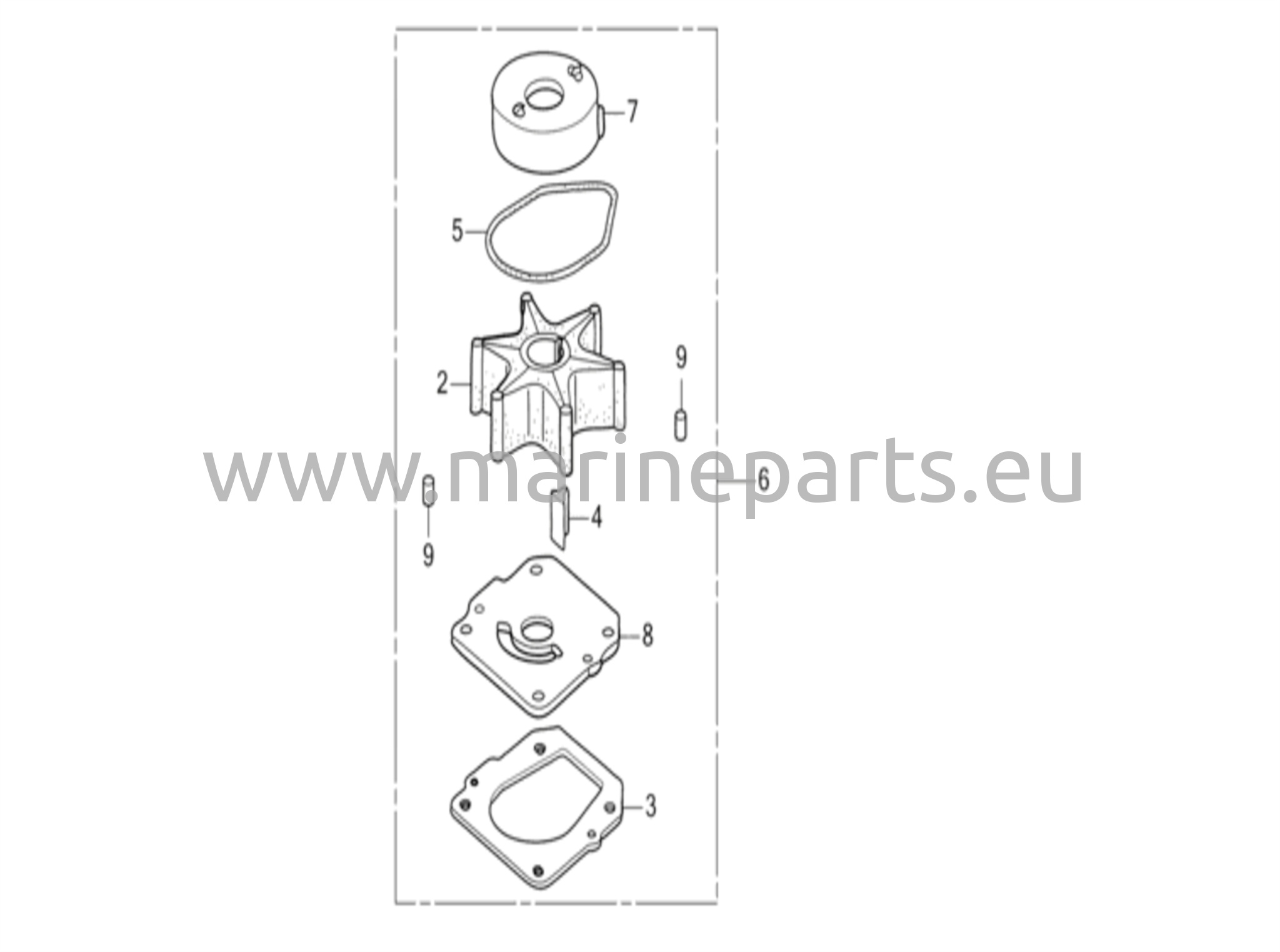 Impellerkit till vattenpump (1)