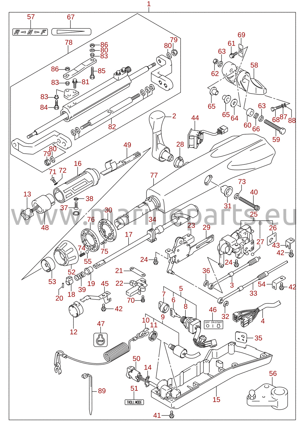 Tiller handle (optional)