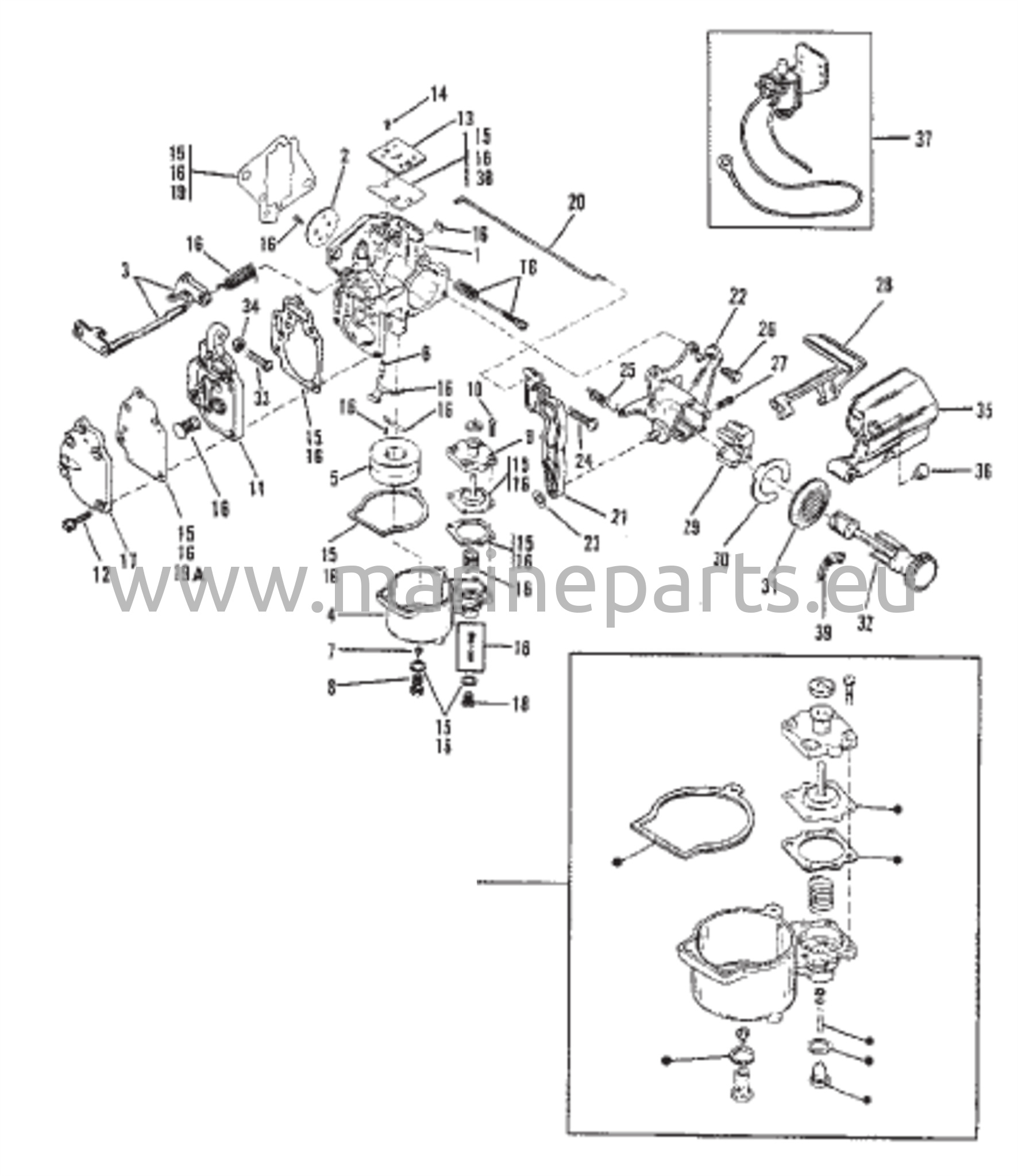 Carburetor WMC 17 / 17B / 17C / 18 / 18A / 18B / 20 / 20A / 20B / 23 