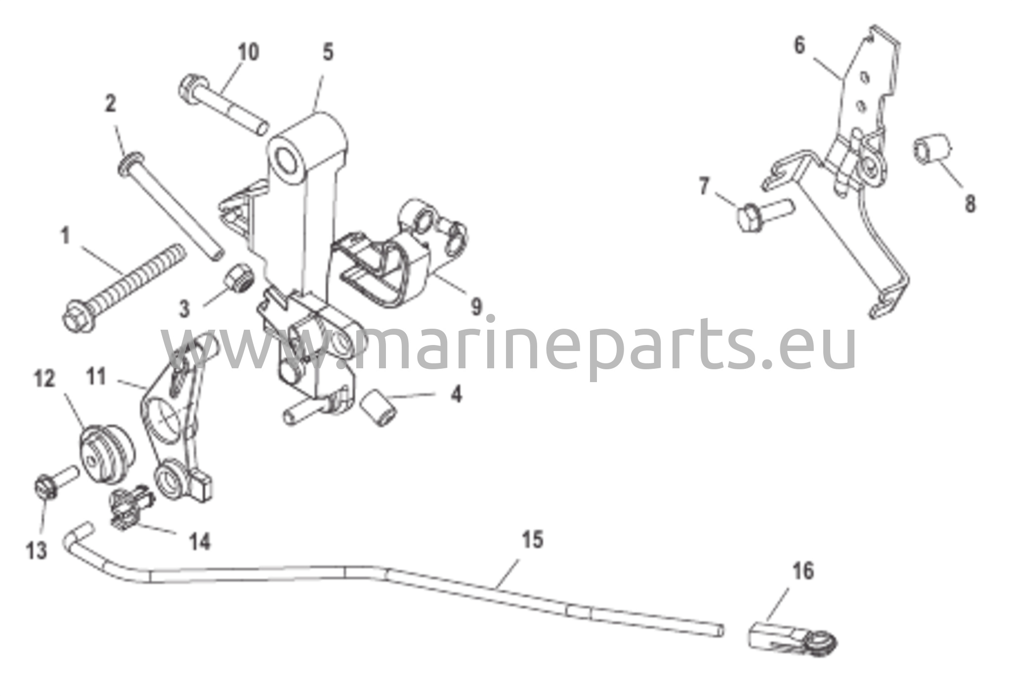 Kaasukahvan vipuyhteet, standardi peräsin