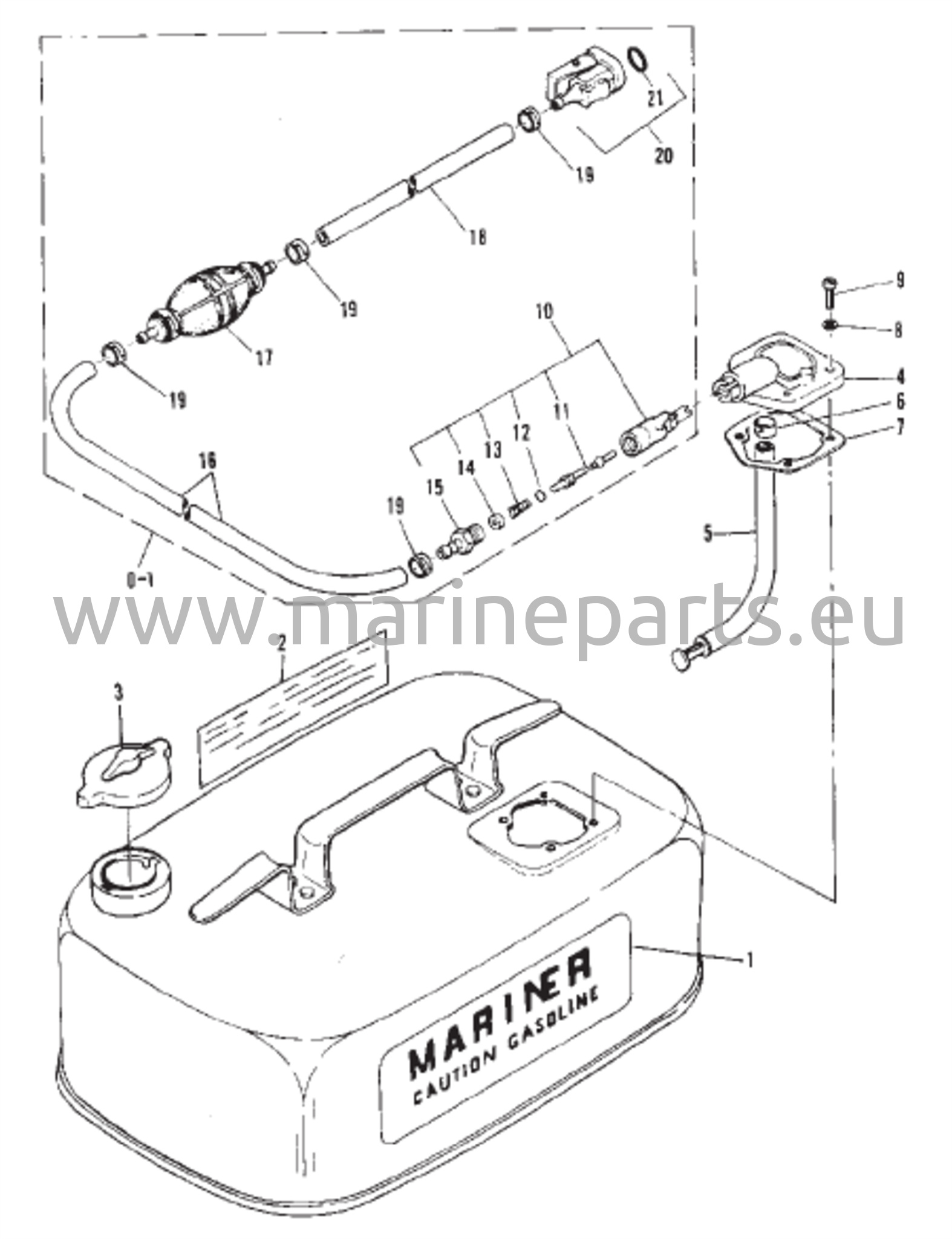 Polttoainesäiliö/linja alkuperäinen laite