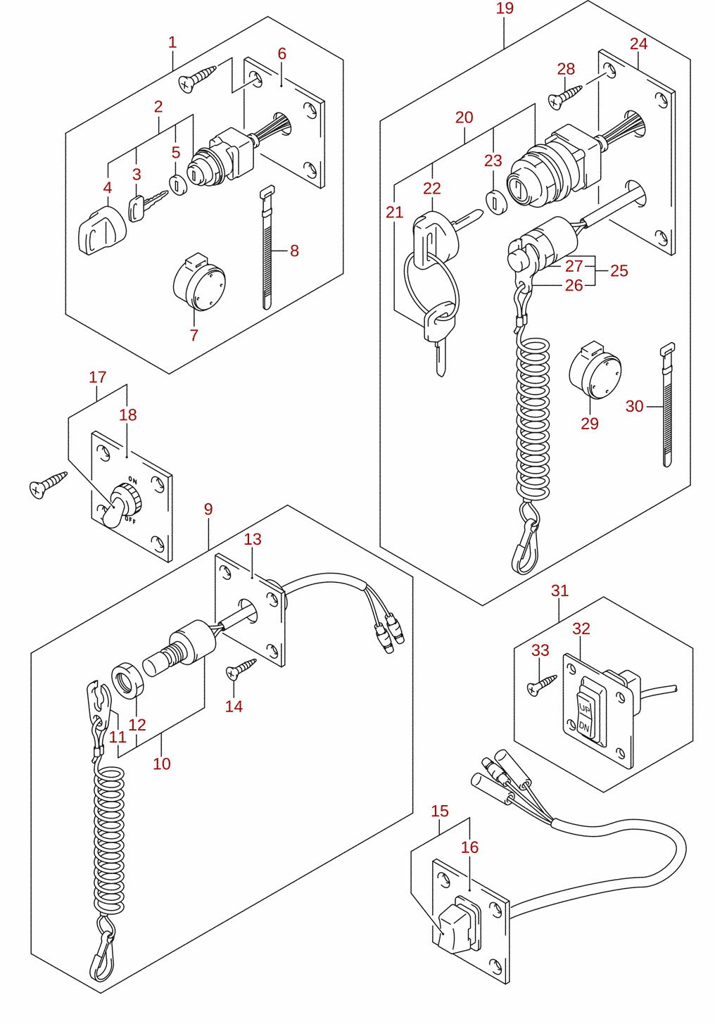 Switch (DF40, DF50, DF60) (optional)