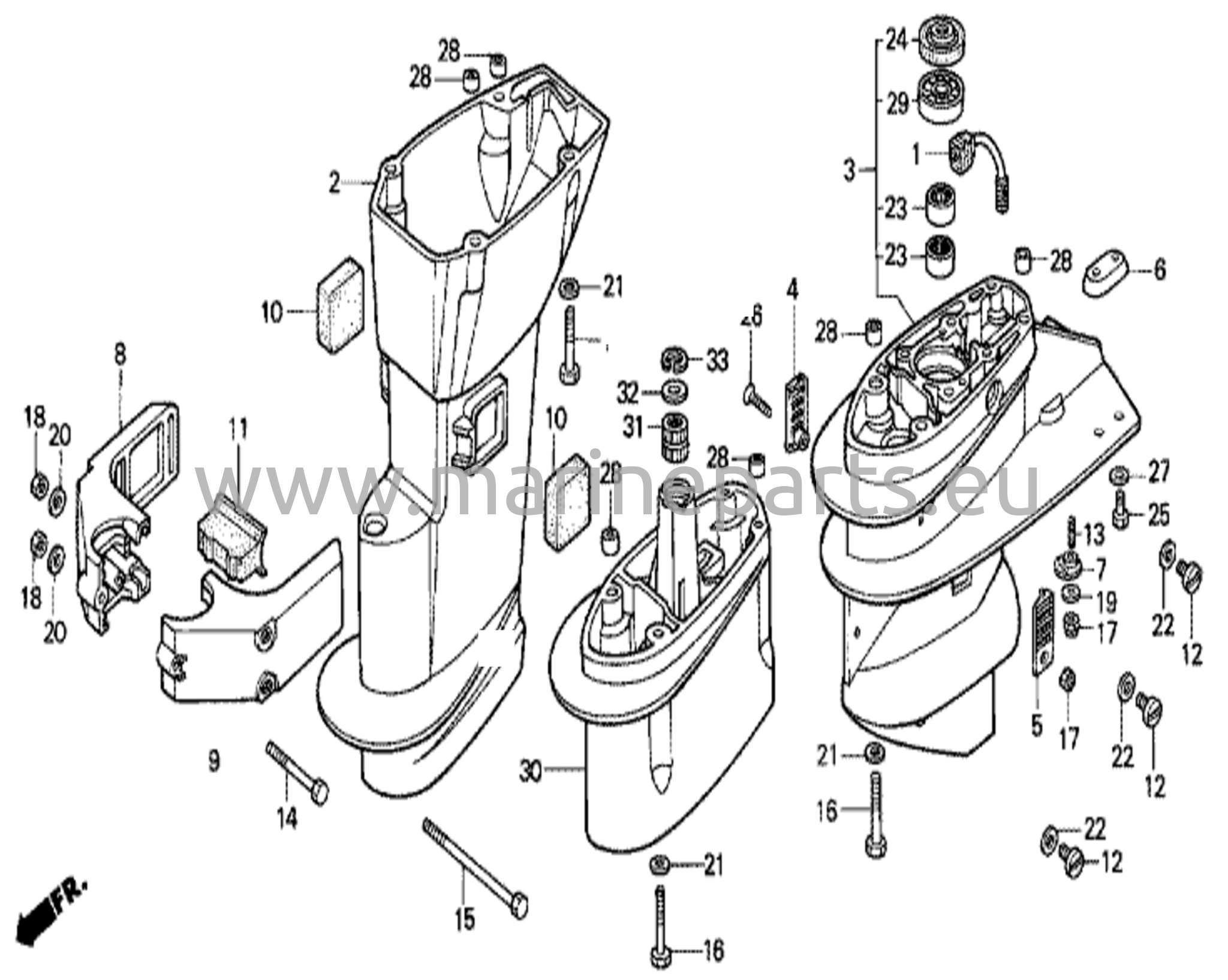 Gear case & extension case