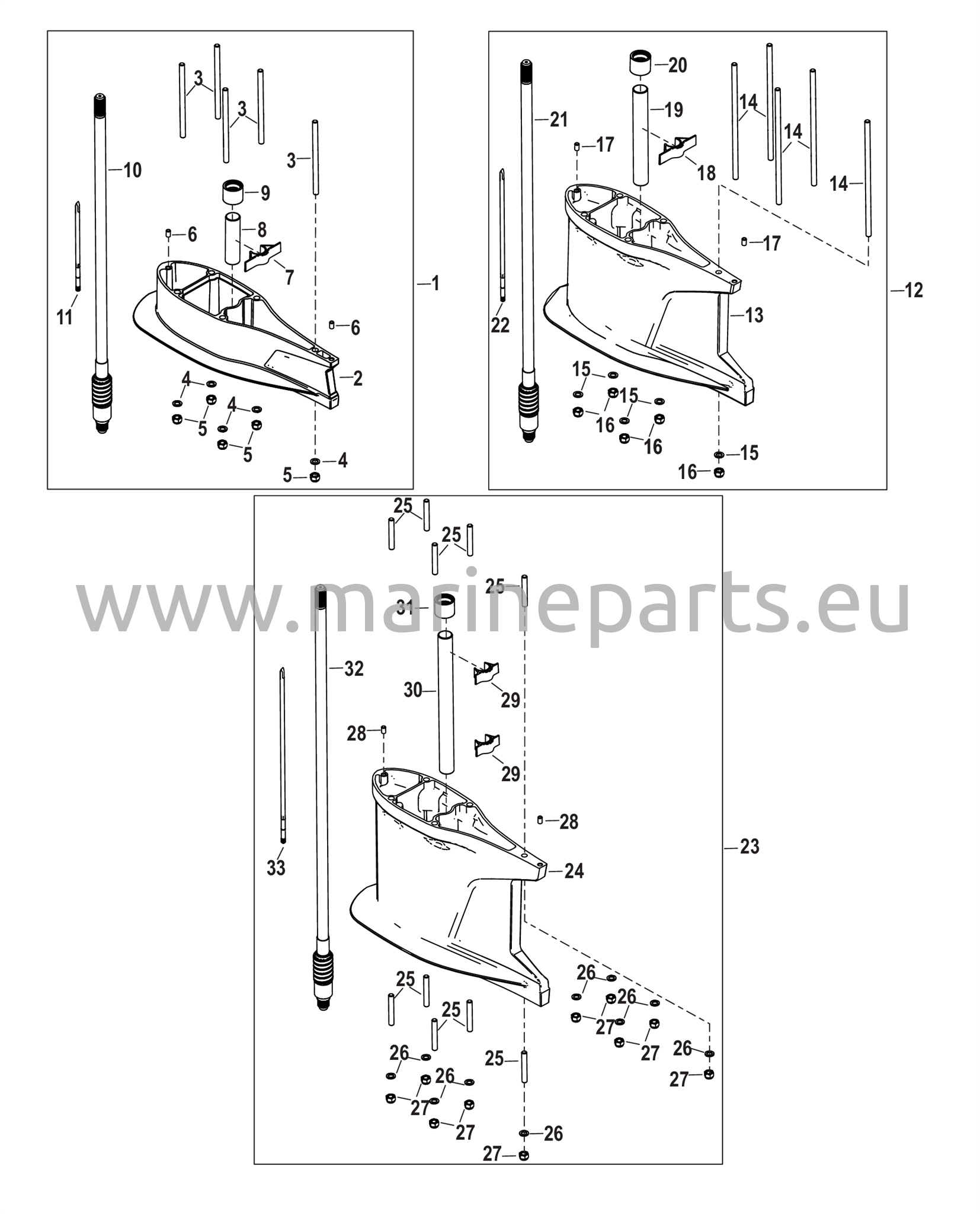 Vetoakselin jatkosarjat