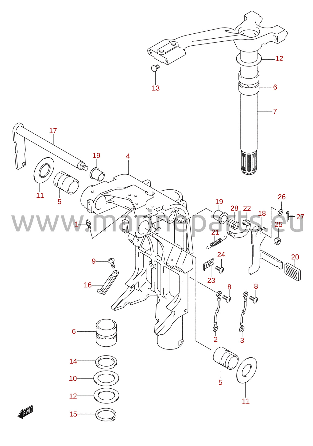 Swivel bracket (DF140)