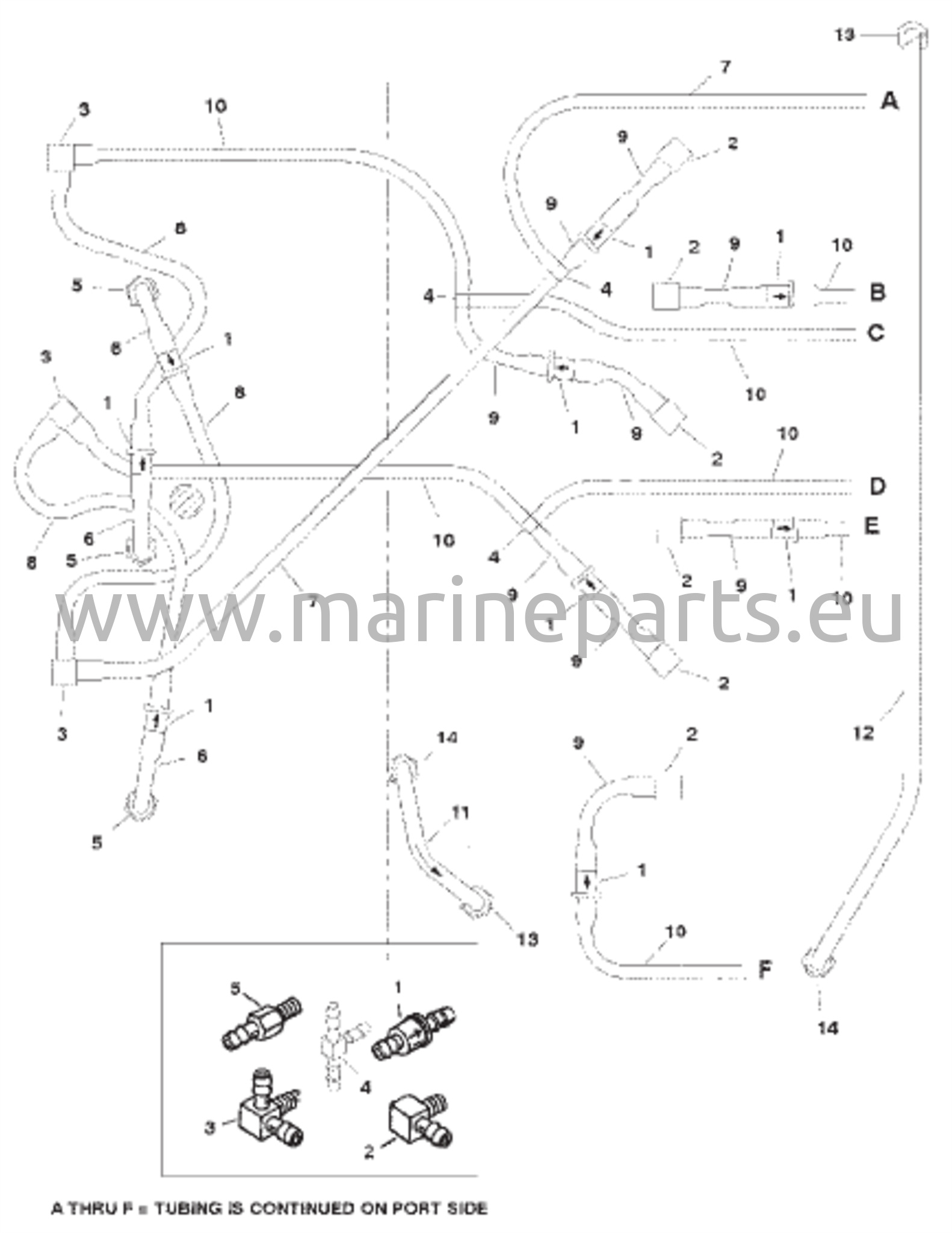 Tyhjennysjärjestelmä (oikea puoli) (S/N 0G438000 - 0G485988)