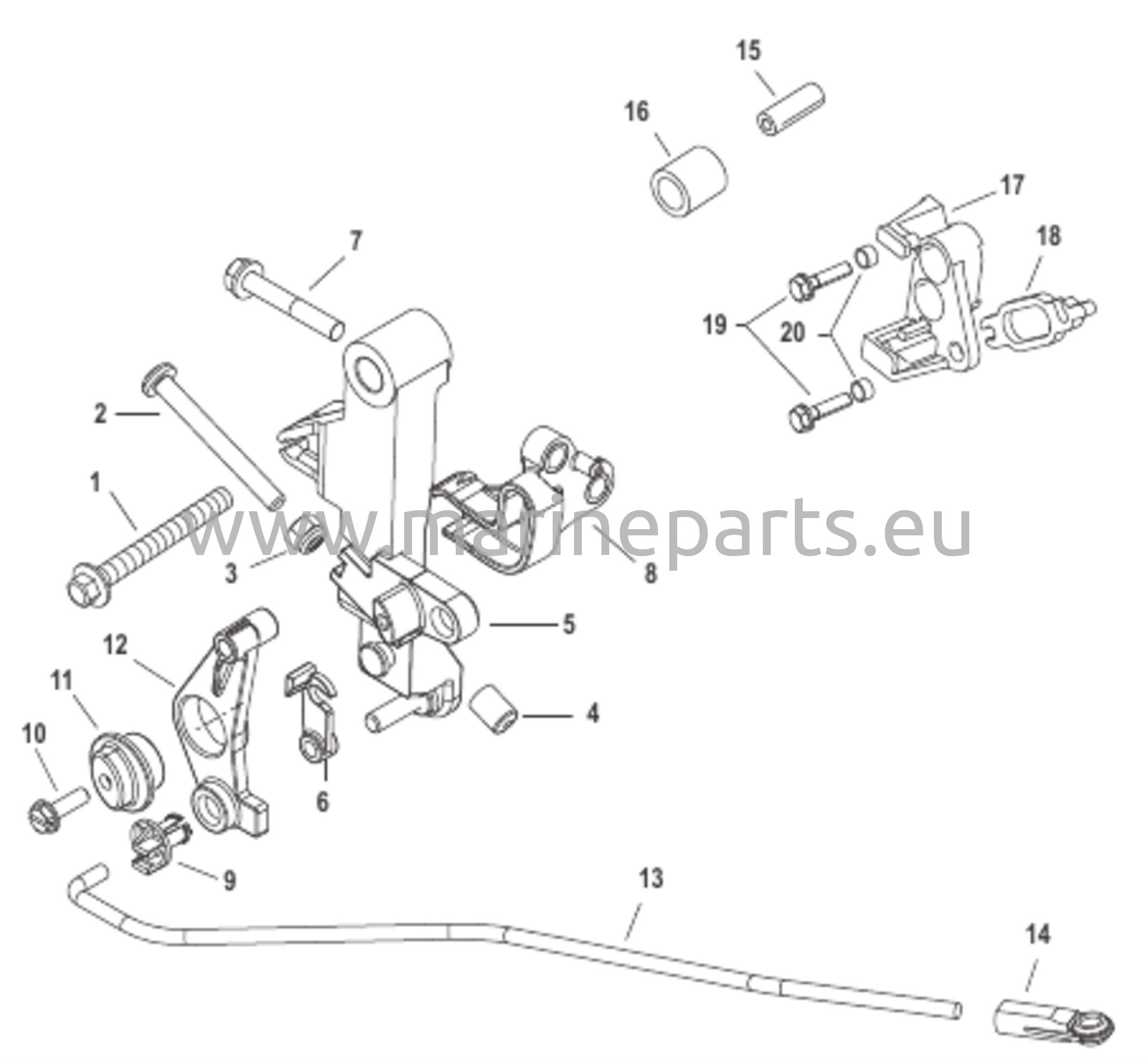 Kaasukahvan vivusto suutin