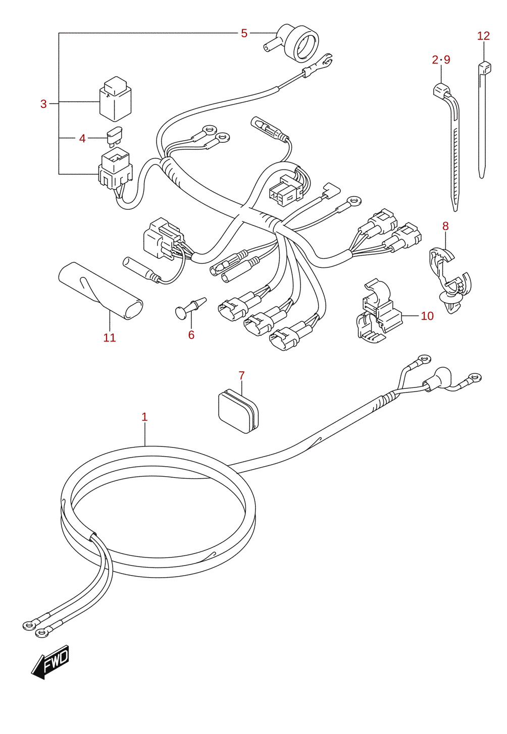 Faisceau électrique (DF8A, DF9.9A)