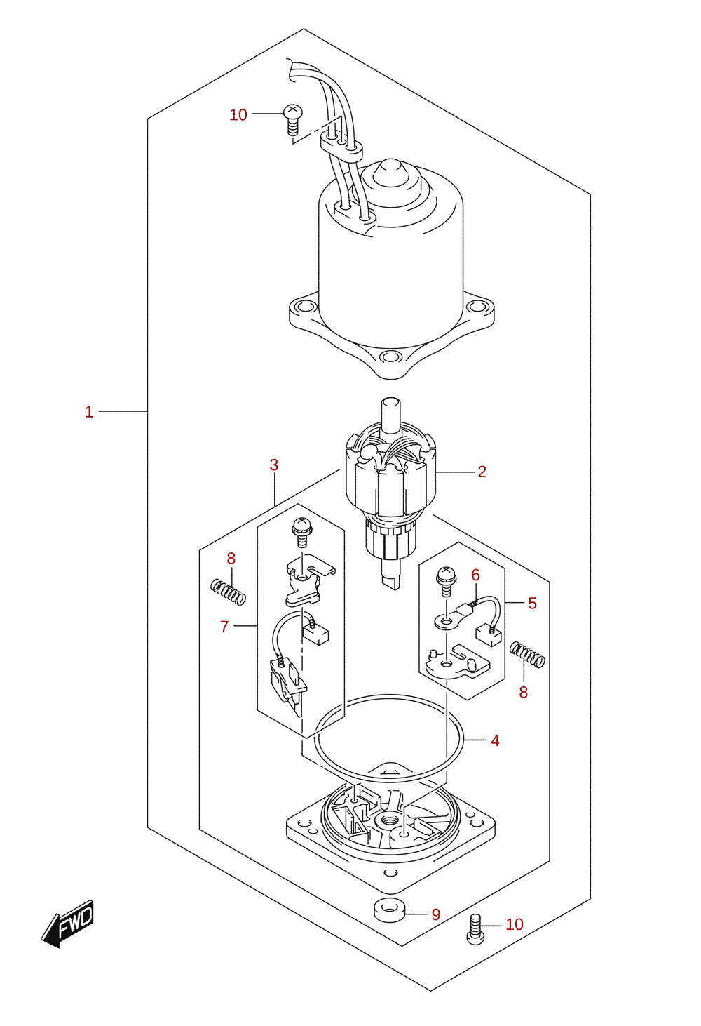 PTT-motor (DF100AT, DF115AT, DF115AZ)
