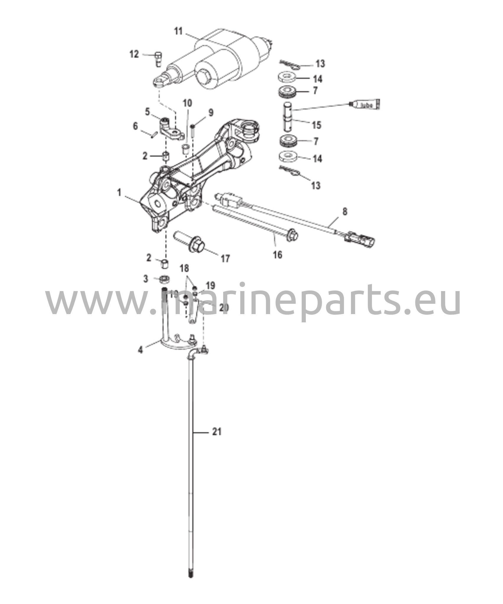 Övre växlingskomponenter