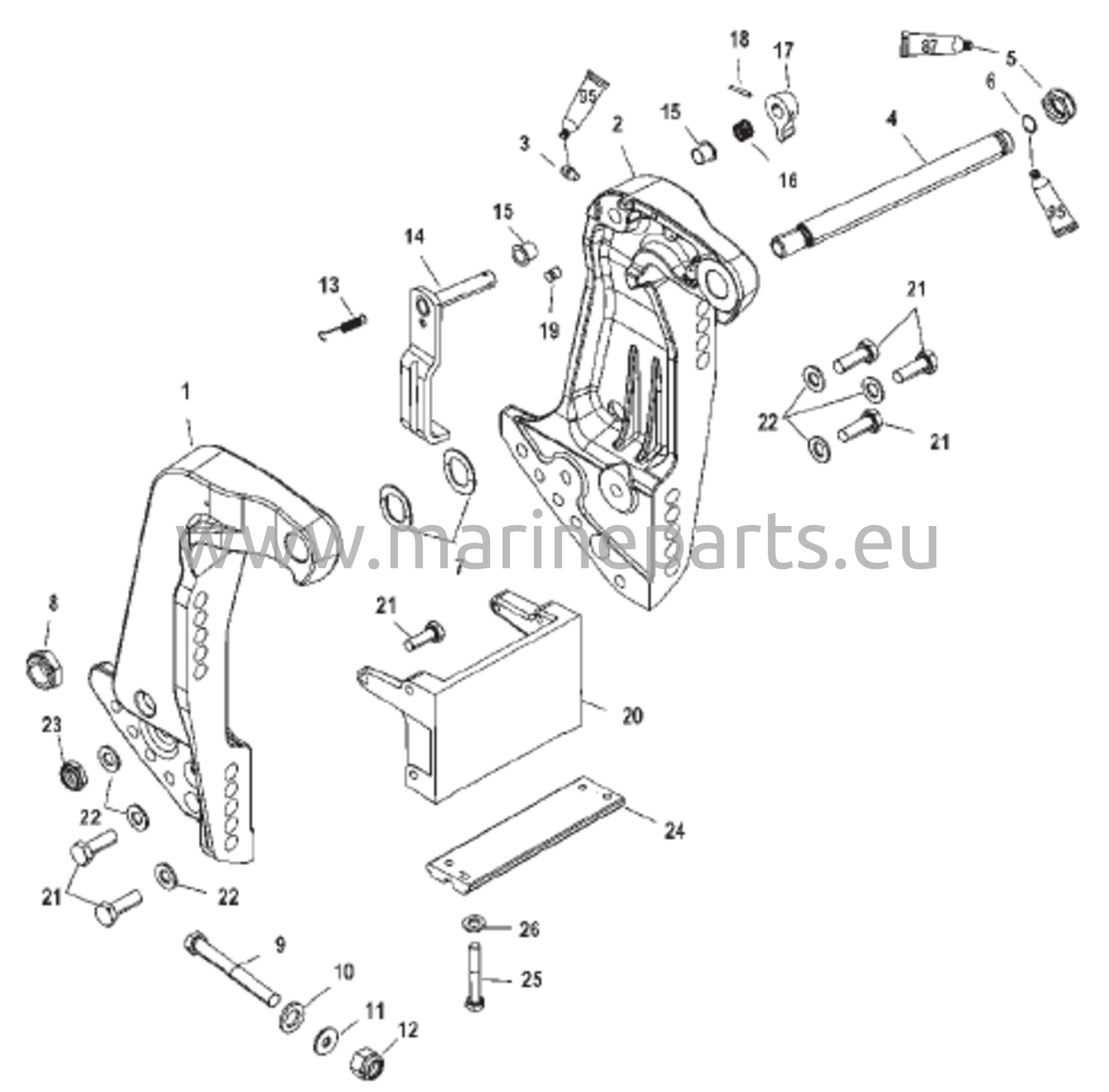 Peräpeiliteline (S/N USA-0T800999/ Bel-0P267999 ja sitä alemmat)