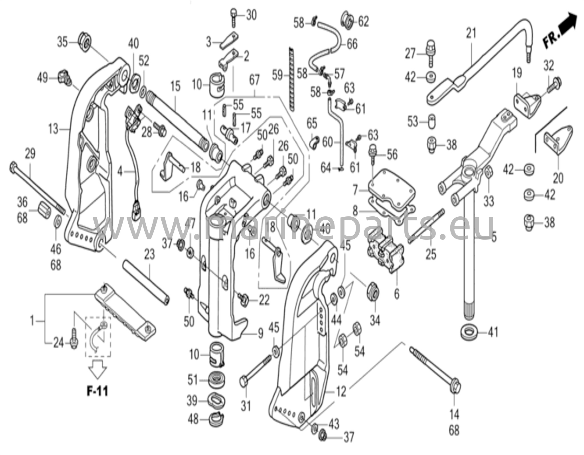 Peräpeili/tukikappale ja kääntökotelo