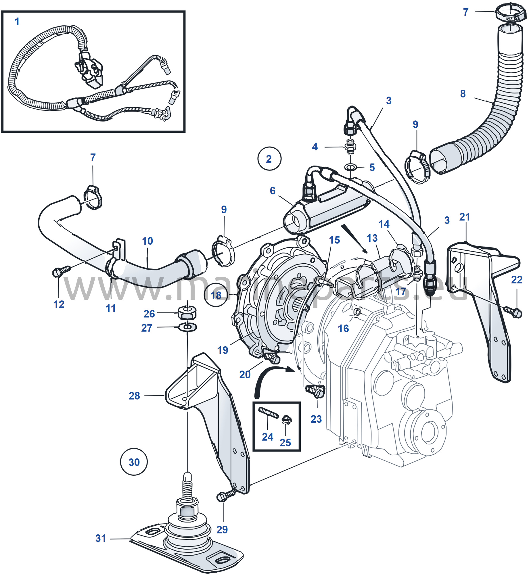 Connecting Kit Reverse Gear HS63IVE