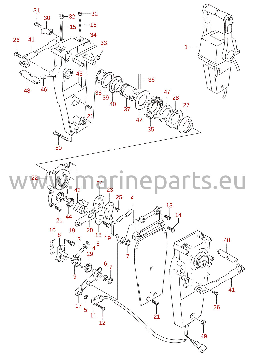 Remote control assembly dual (2) (optional)