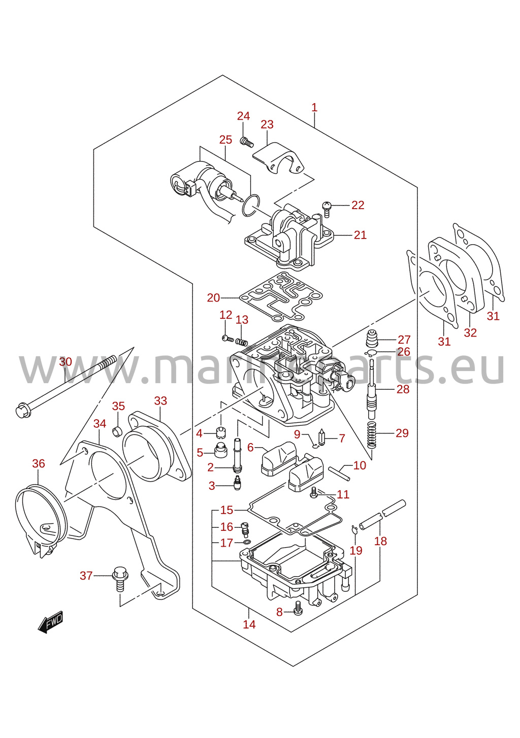 Karburaator (DF25Q, DF25R)