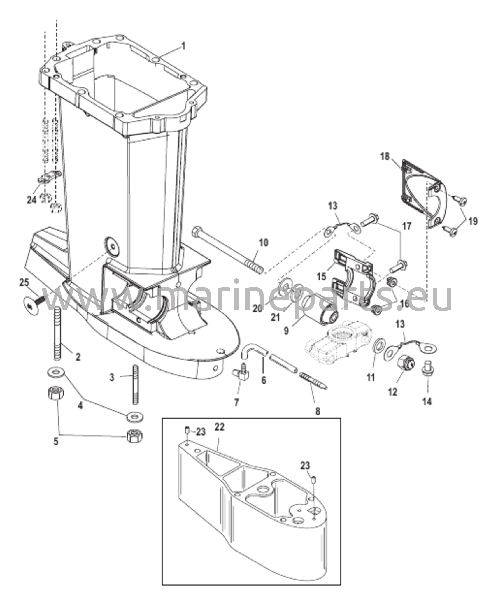 Voimansiirron akselikotelo