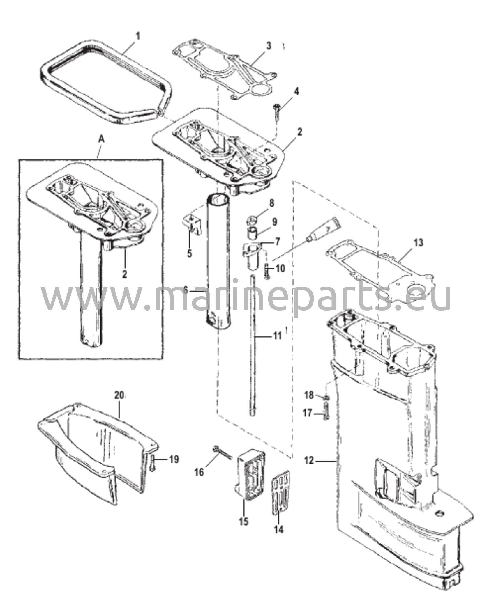 Voimansiirron akselikoteloasennus