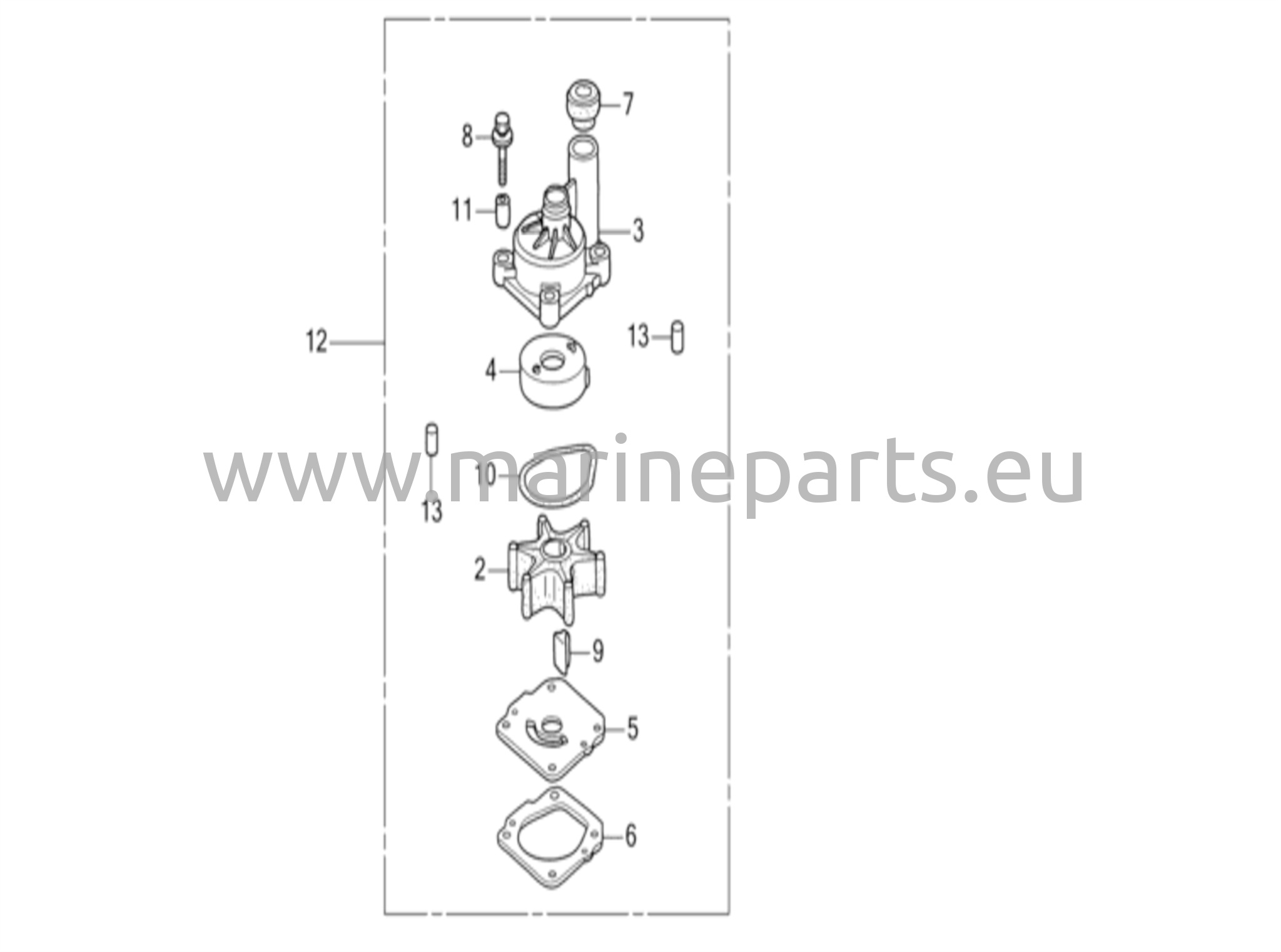 Impellerkit för vattenpump (2)