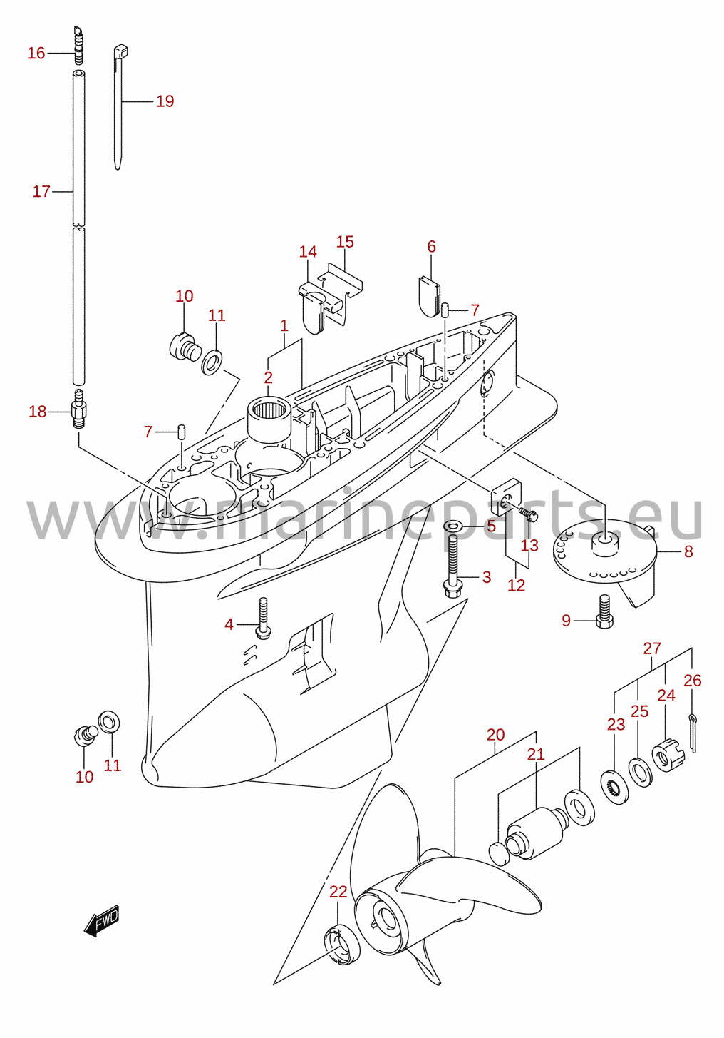 Gearhus (DF150T, DF175T)