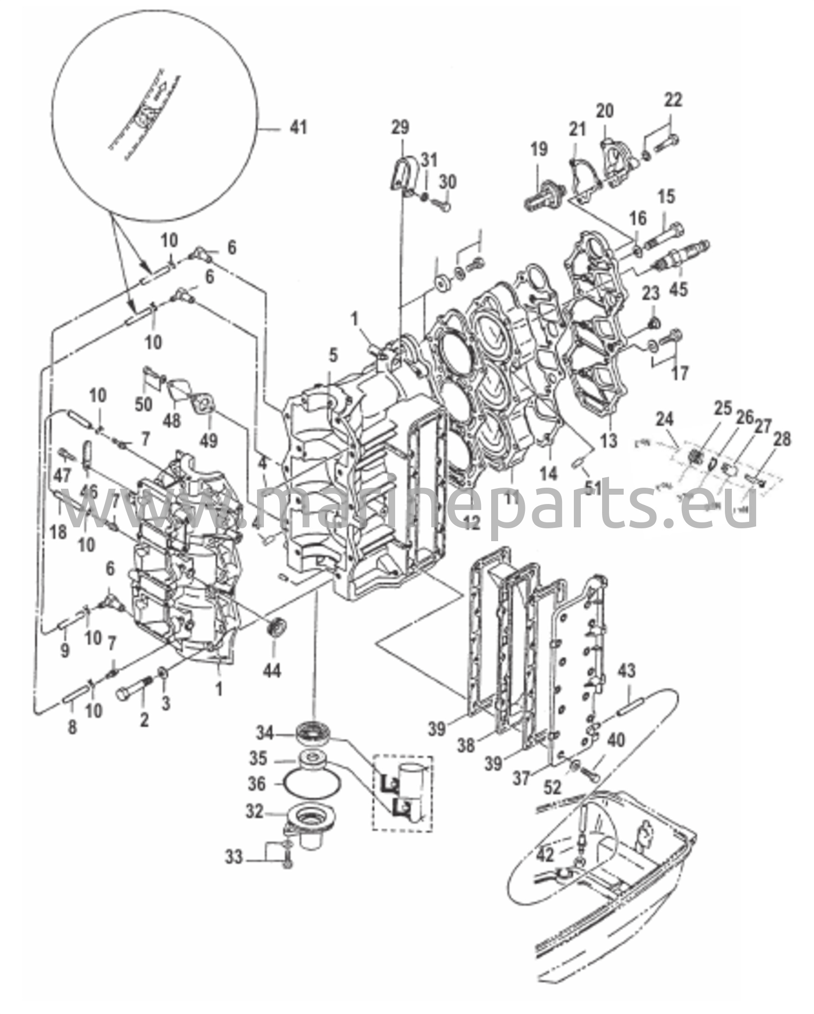 Sylinterilohko sarjanumerosta 0N495905 alkaen
