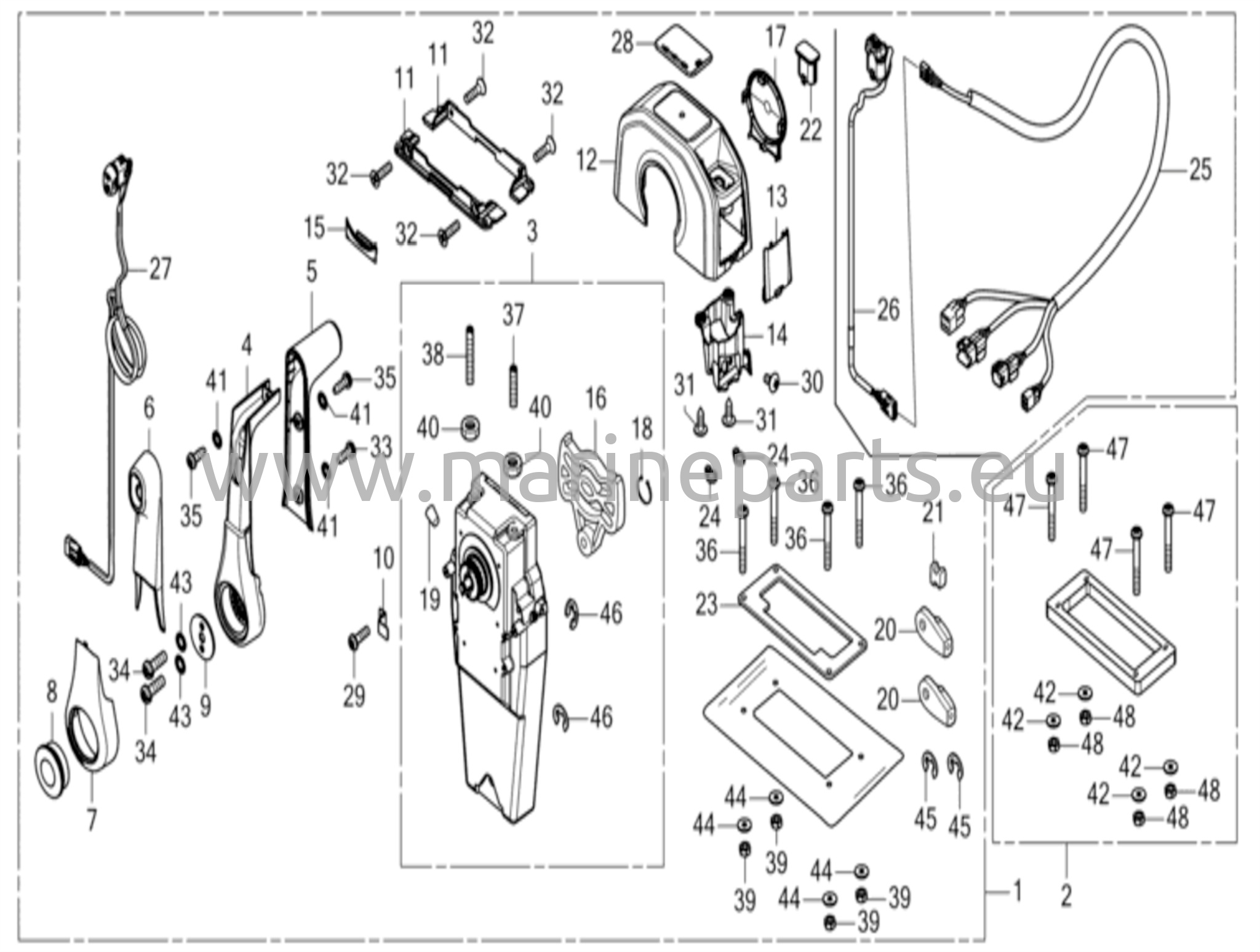 Kaukosäätölaatikko (yläasennus, yksittäistyyppi) (NHK MEC)