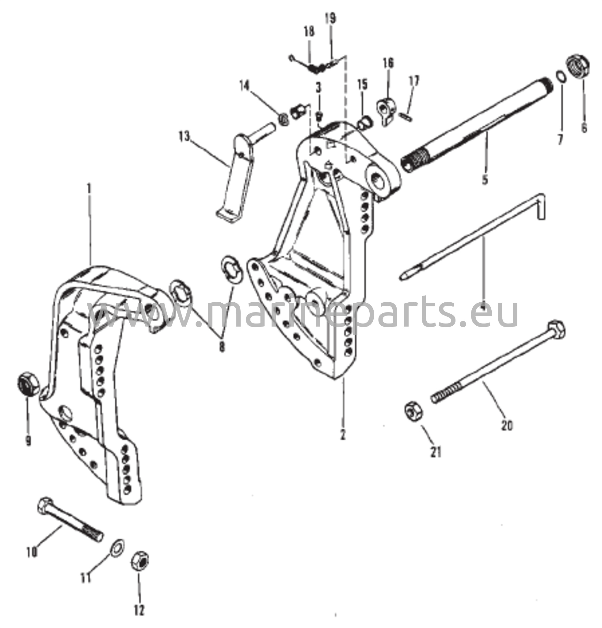 Peräpeilin kiinnike