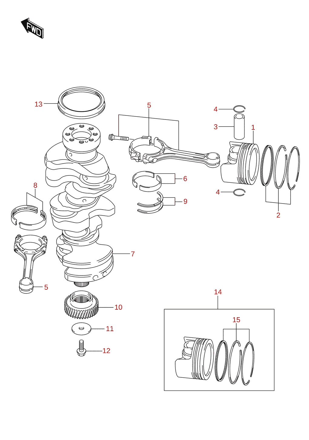 Crankshaft (DF250ST)