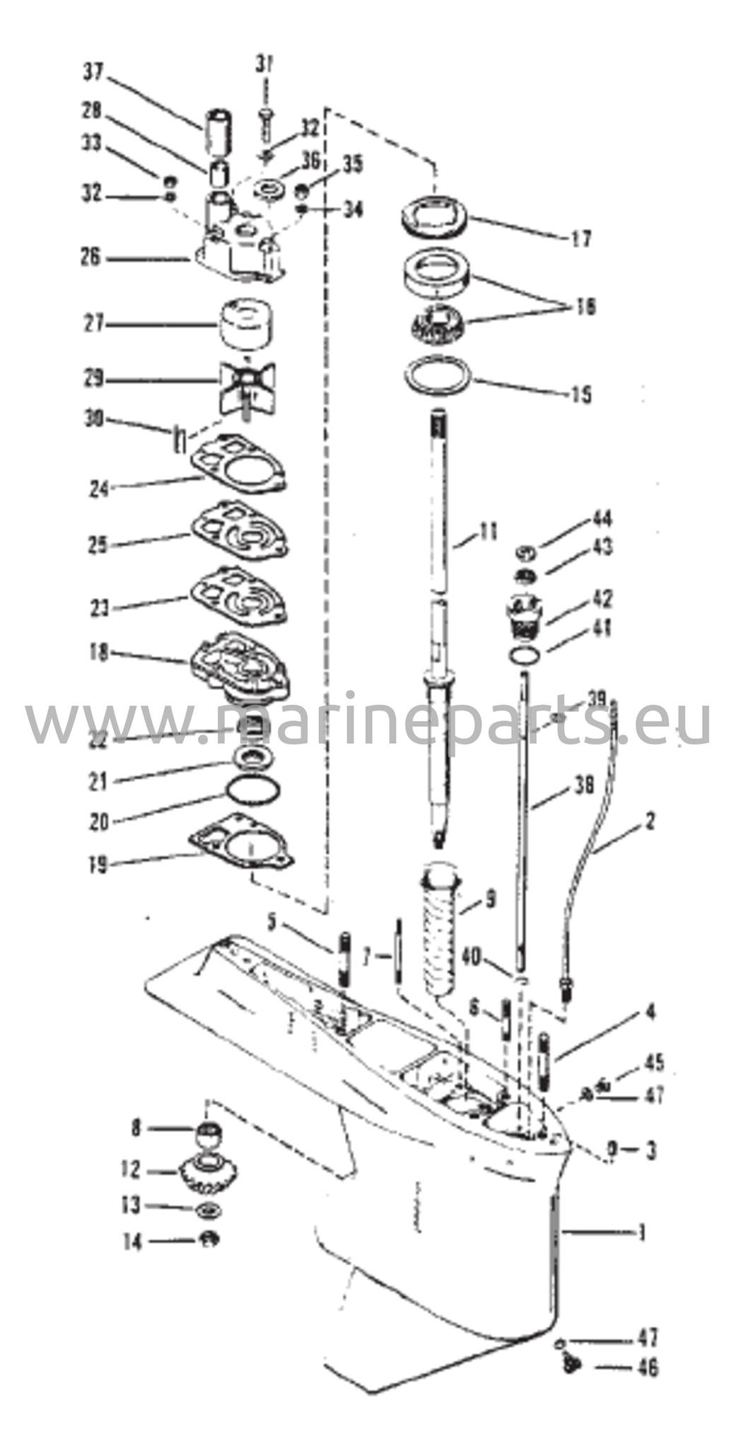 Vaihteiston kotelo (veto-standardi/vastakierto)