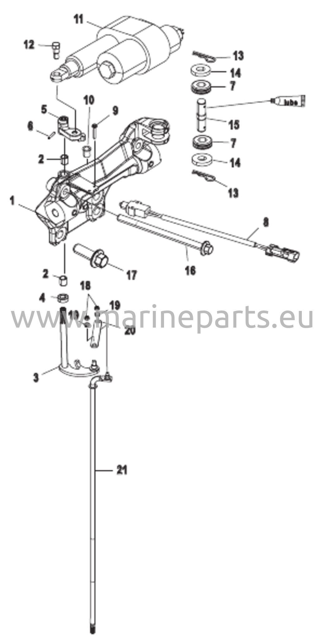 Övre växlingskomponenter