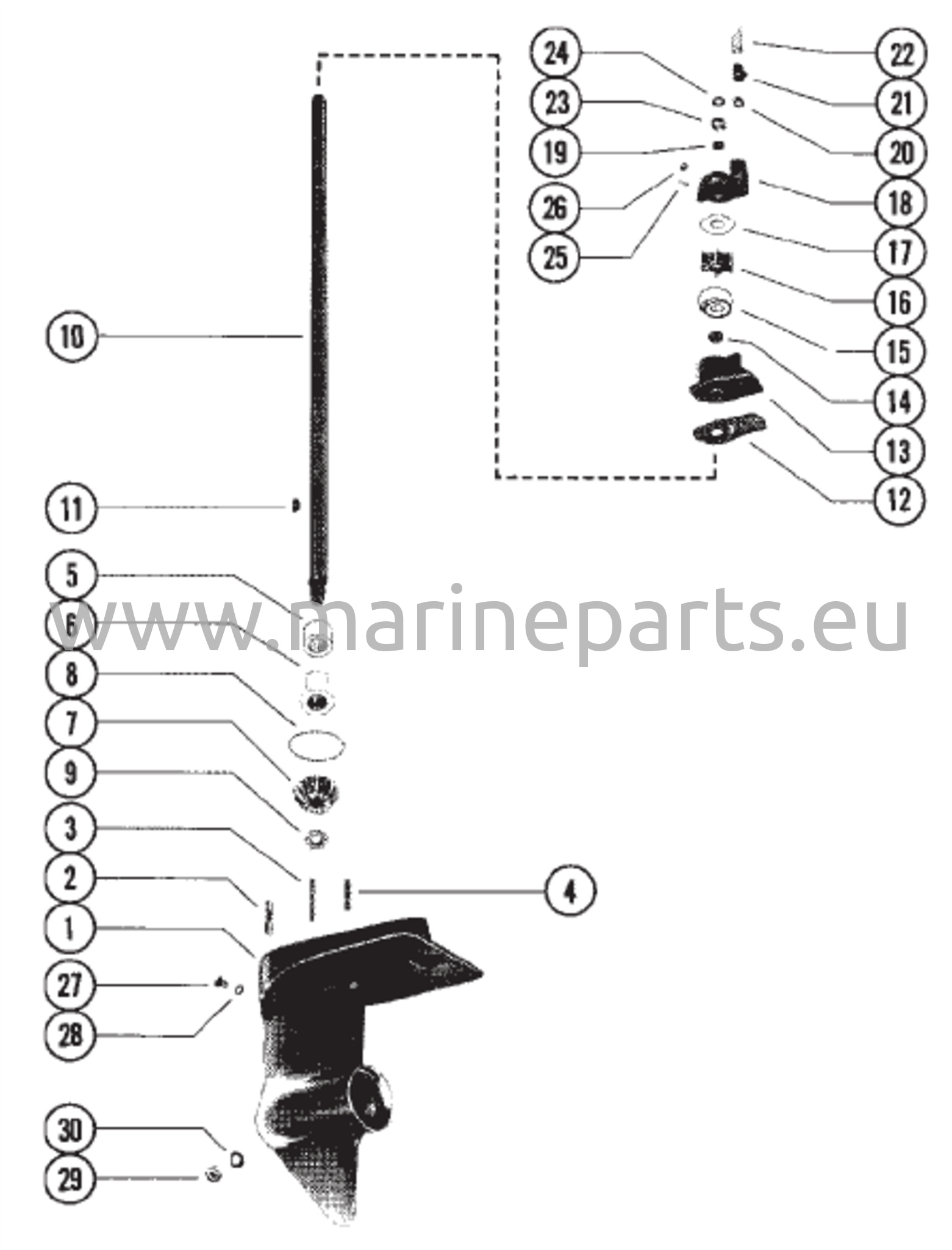Vaihteiston kotelon kokoonpano (voimansiirtoakseli)
