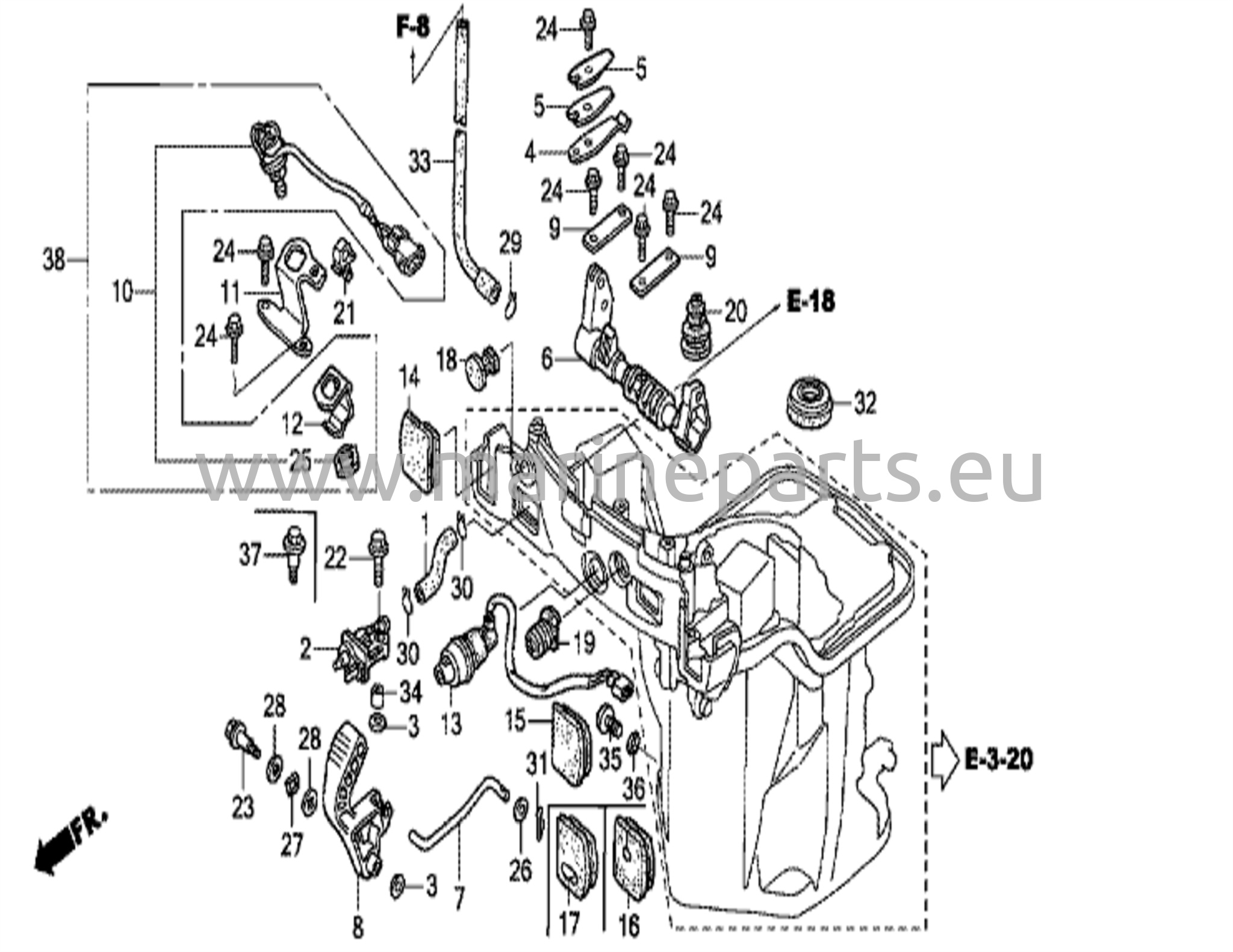 Växelaxel (handtagsutförande)