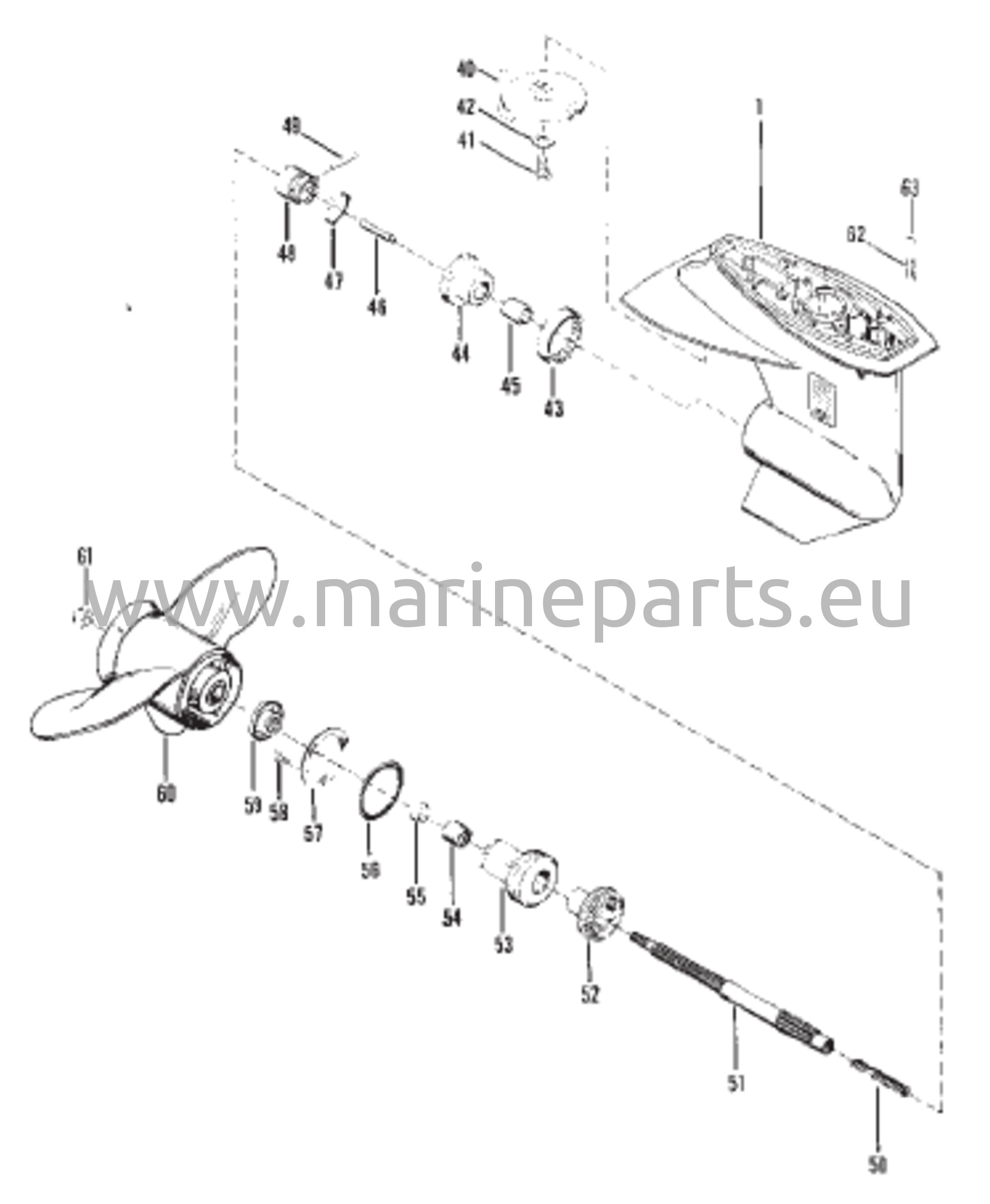 Gear Housing (Propeller Shaft) 