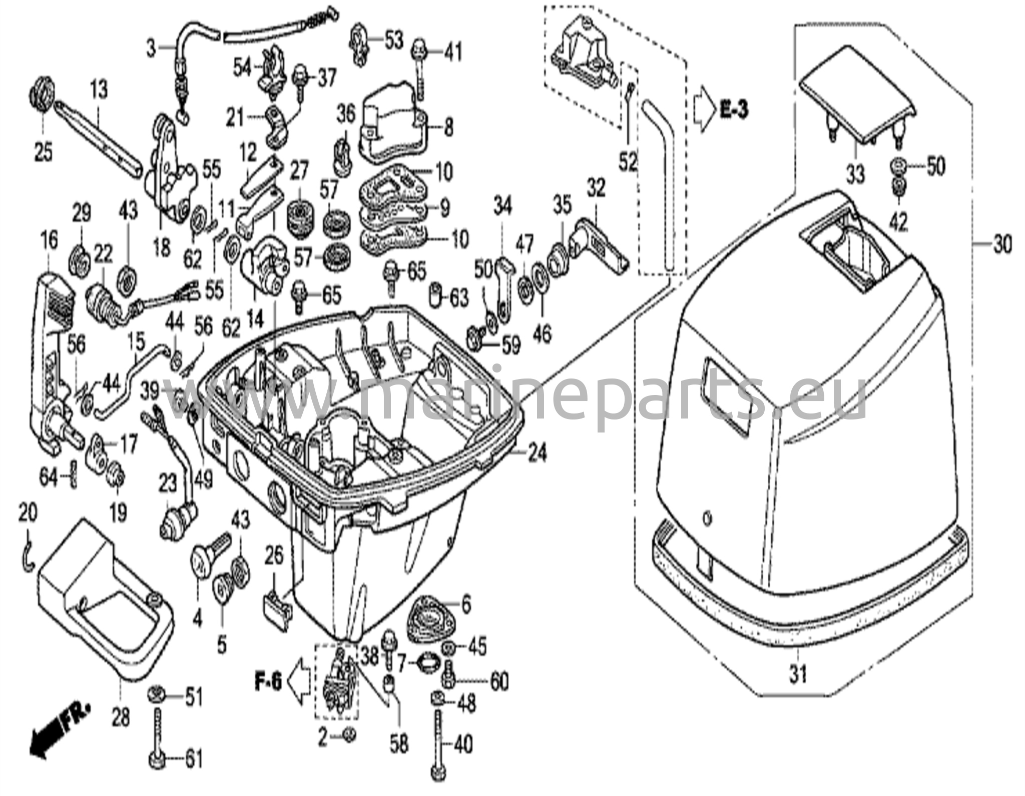 Oljetråg och motorlock