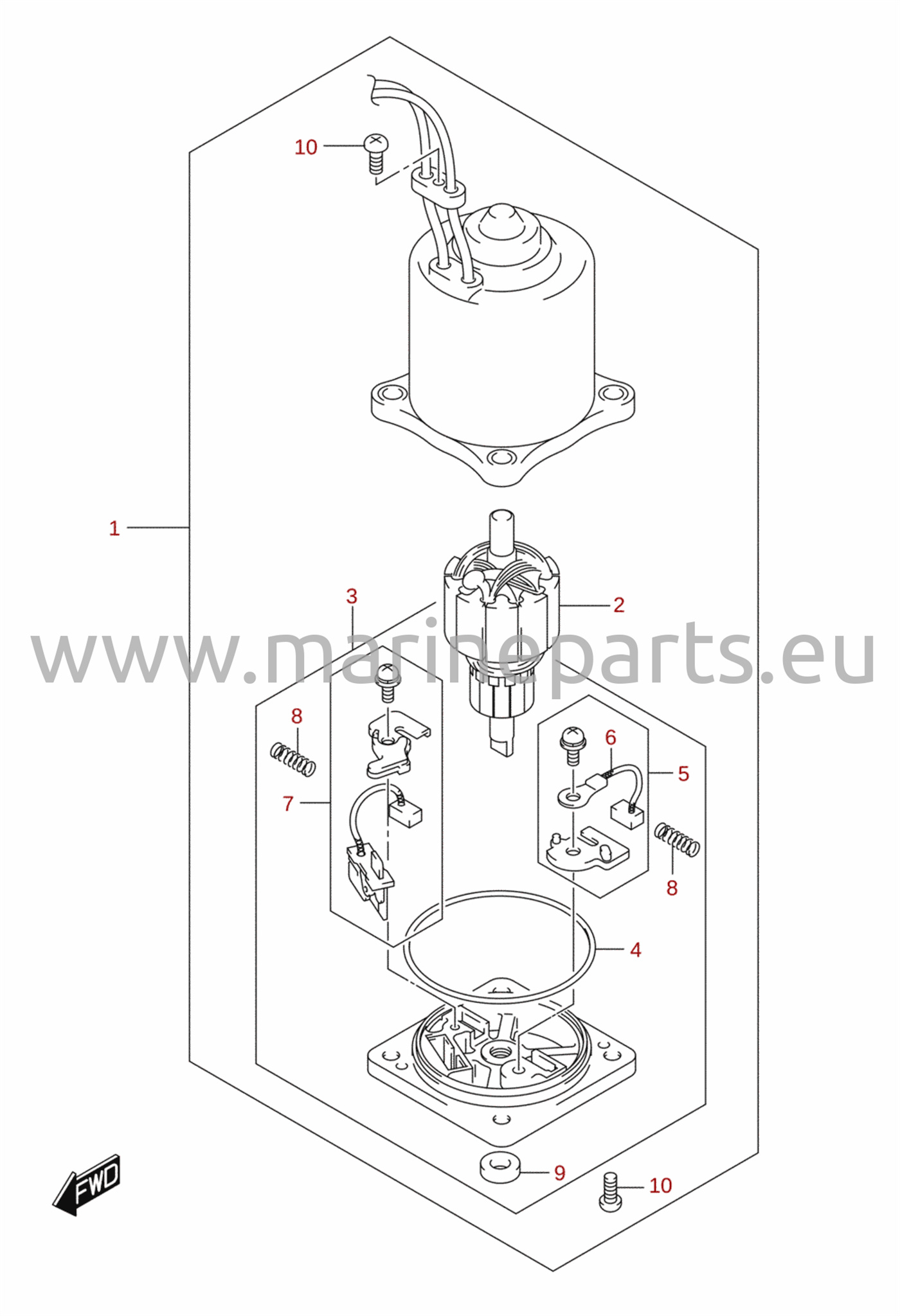 PTT motor (DF115)