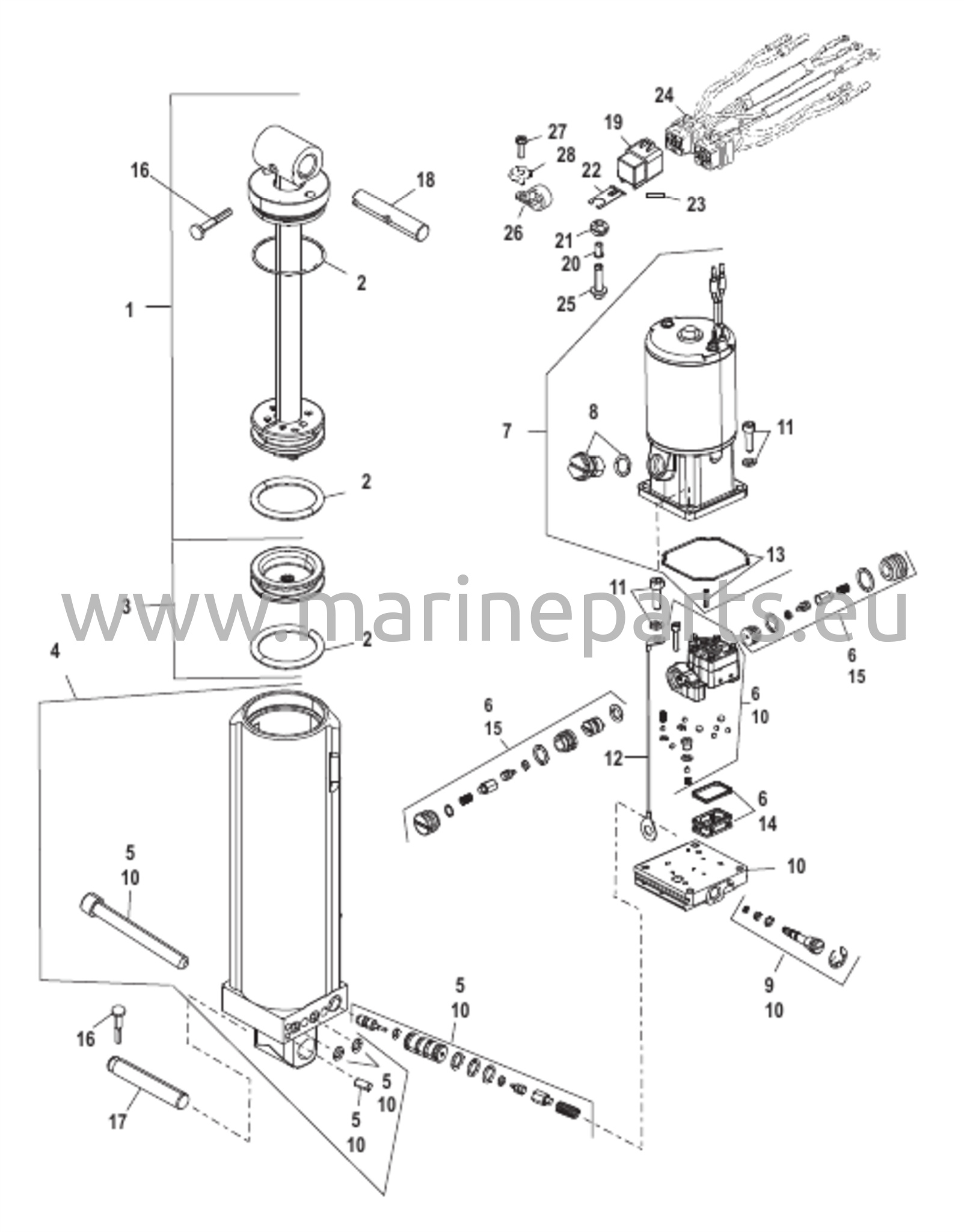 Voimansiirron trimmin osat