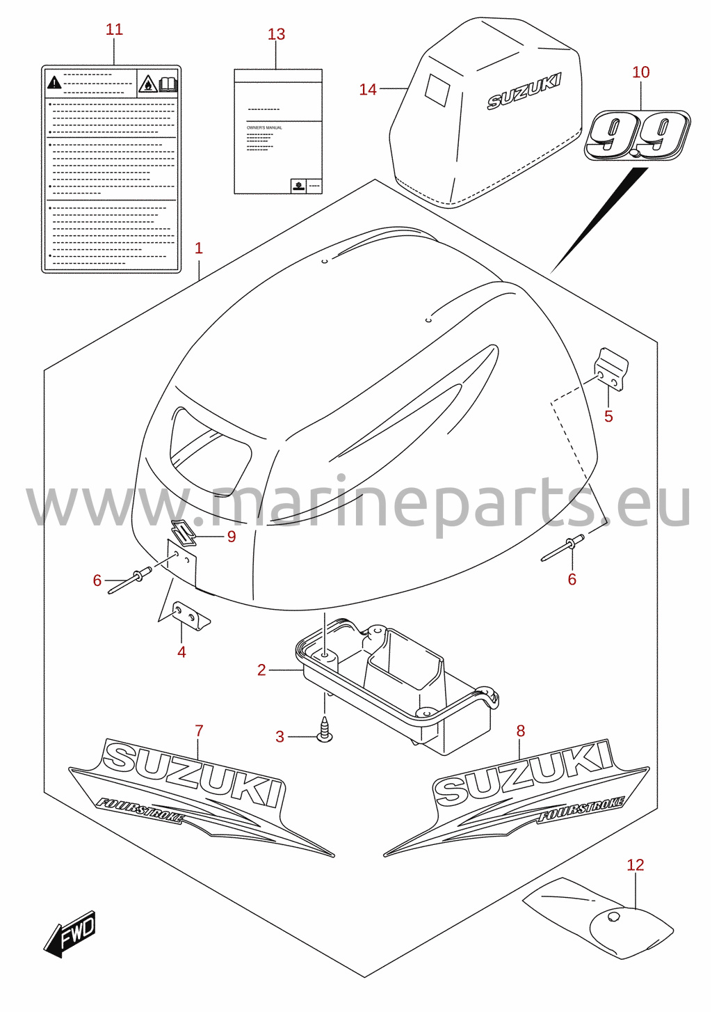 Engine cover (DF9.9)