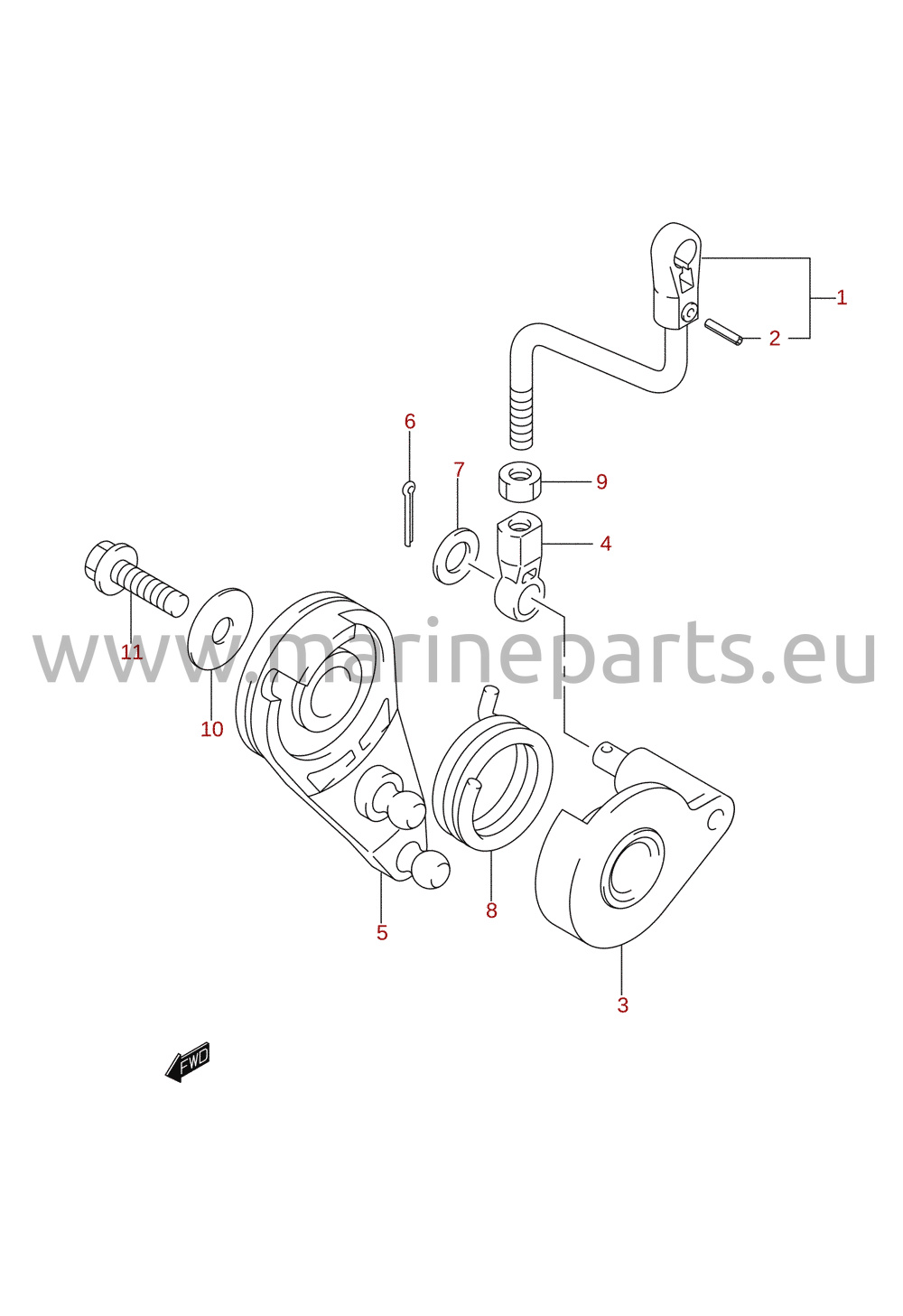 Throttle control (2005–2011) (DF15R, DF9.9R)