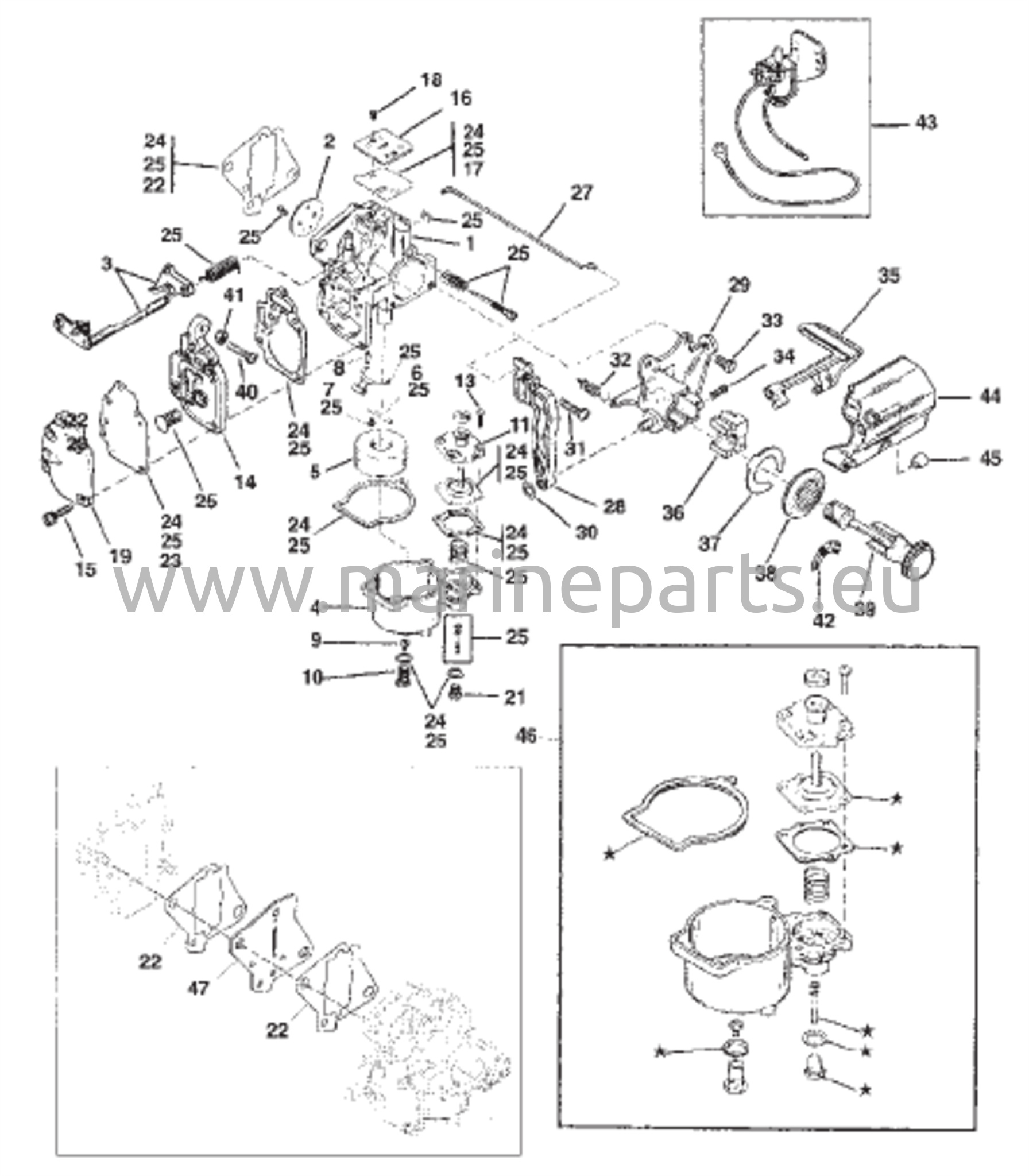 Carb (6/8)(9.9 -USA-S/N-0G112449/BEL-S/N-9831799 & Below) 